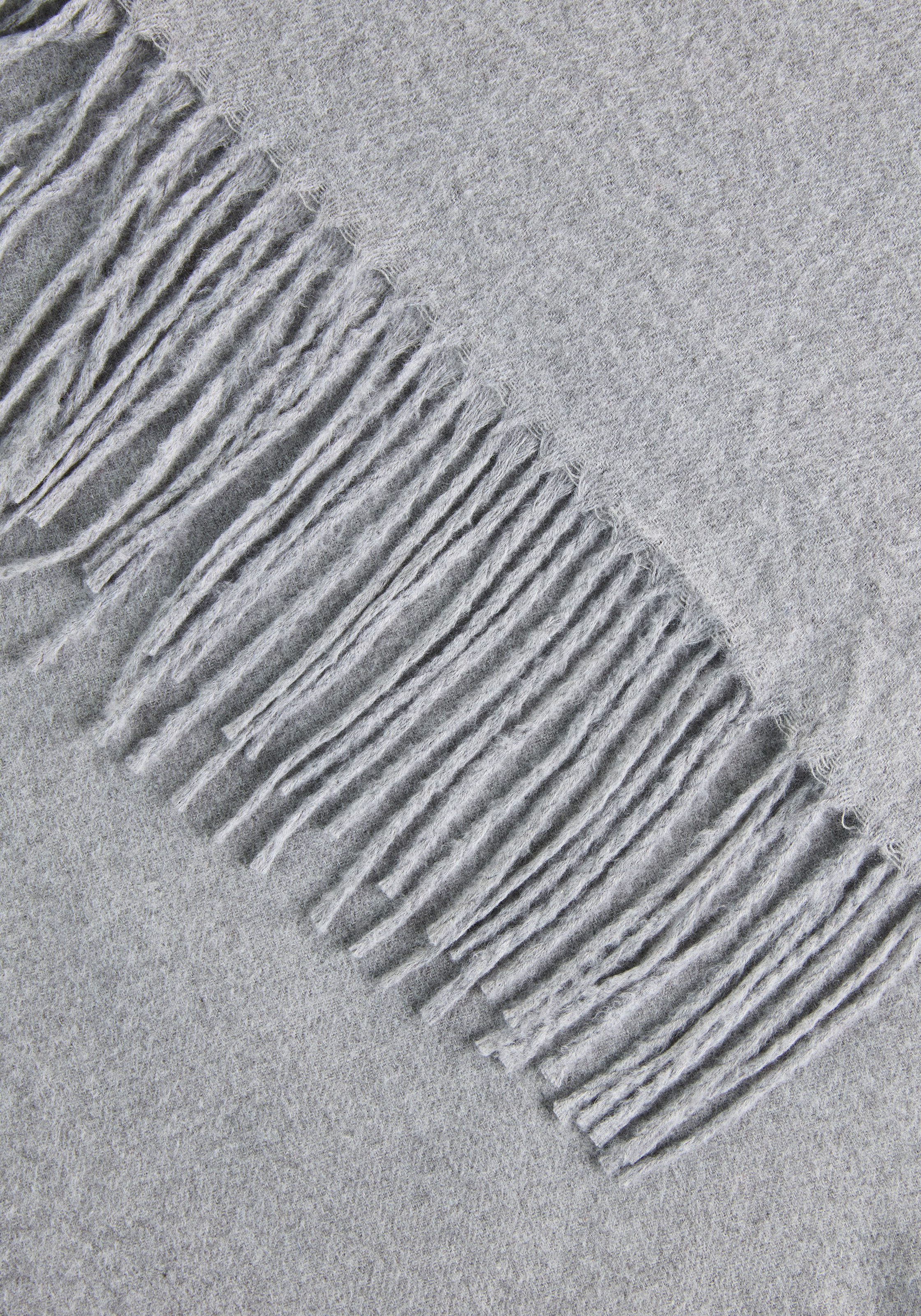 Laura Scott Écharpe mit modischen Fransen in klassischen Unifarben - NEW