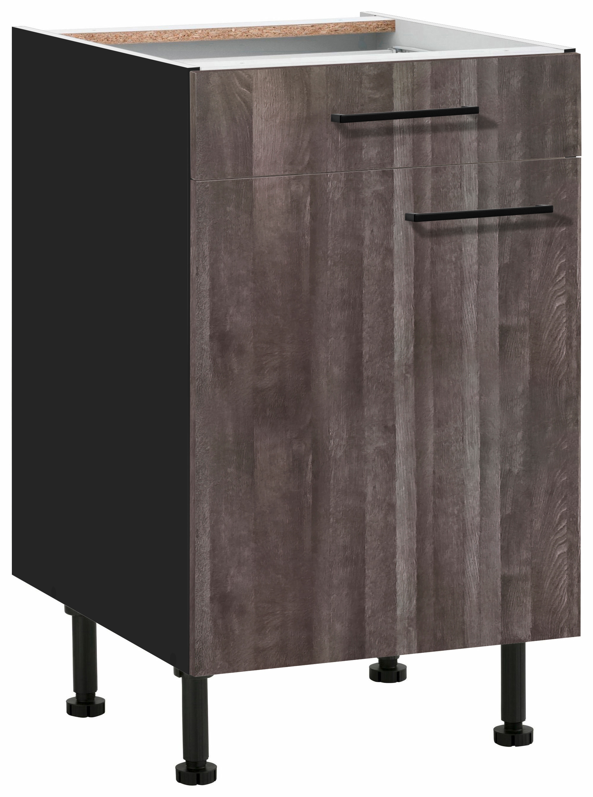 wiho Küchen Unterschrank »Nisos« 50 cm breit, Soft-Close in Schubkästen, verstellbare Füsse, ohne Platte