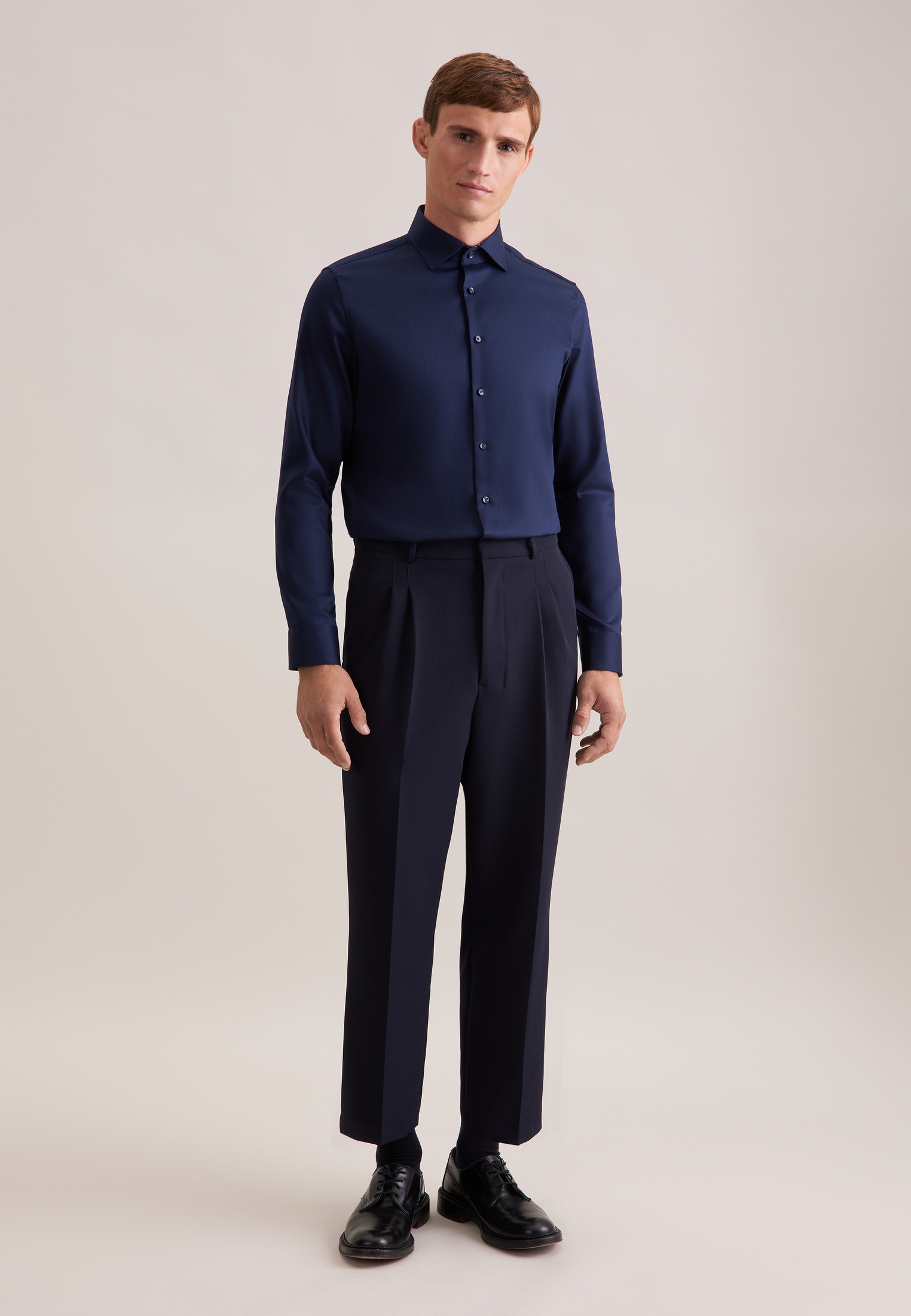 seidensticker Businesshemd »Schwarze Rose«, Slim 1/1 Kentkragen Uni
