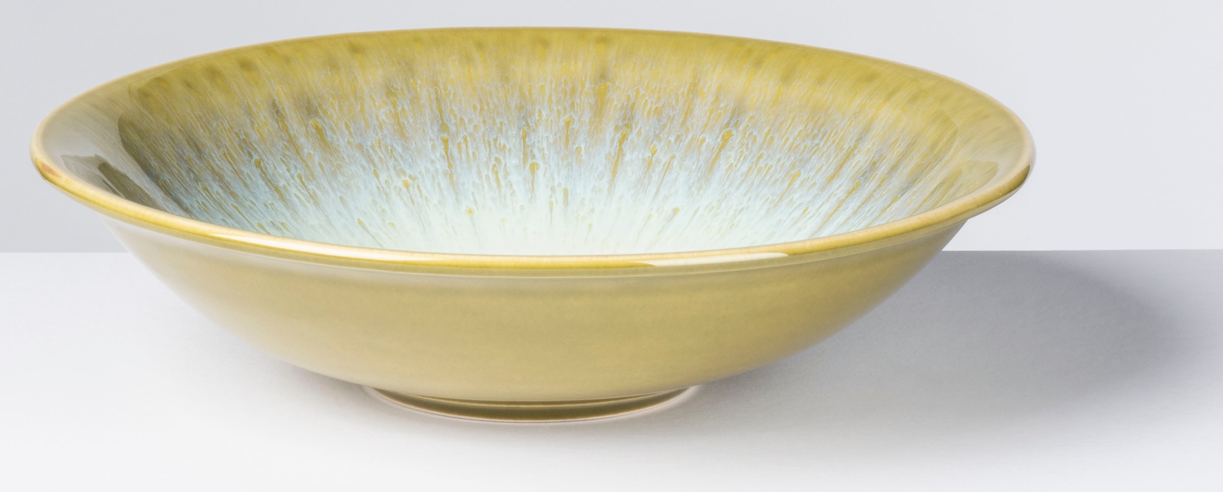 gipfelstück Assiette à soupe »Flussufer« Reaktivglasur aussergewöhnlicher, visueller Farbverlauf, Ø 21 cm