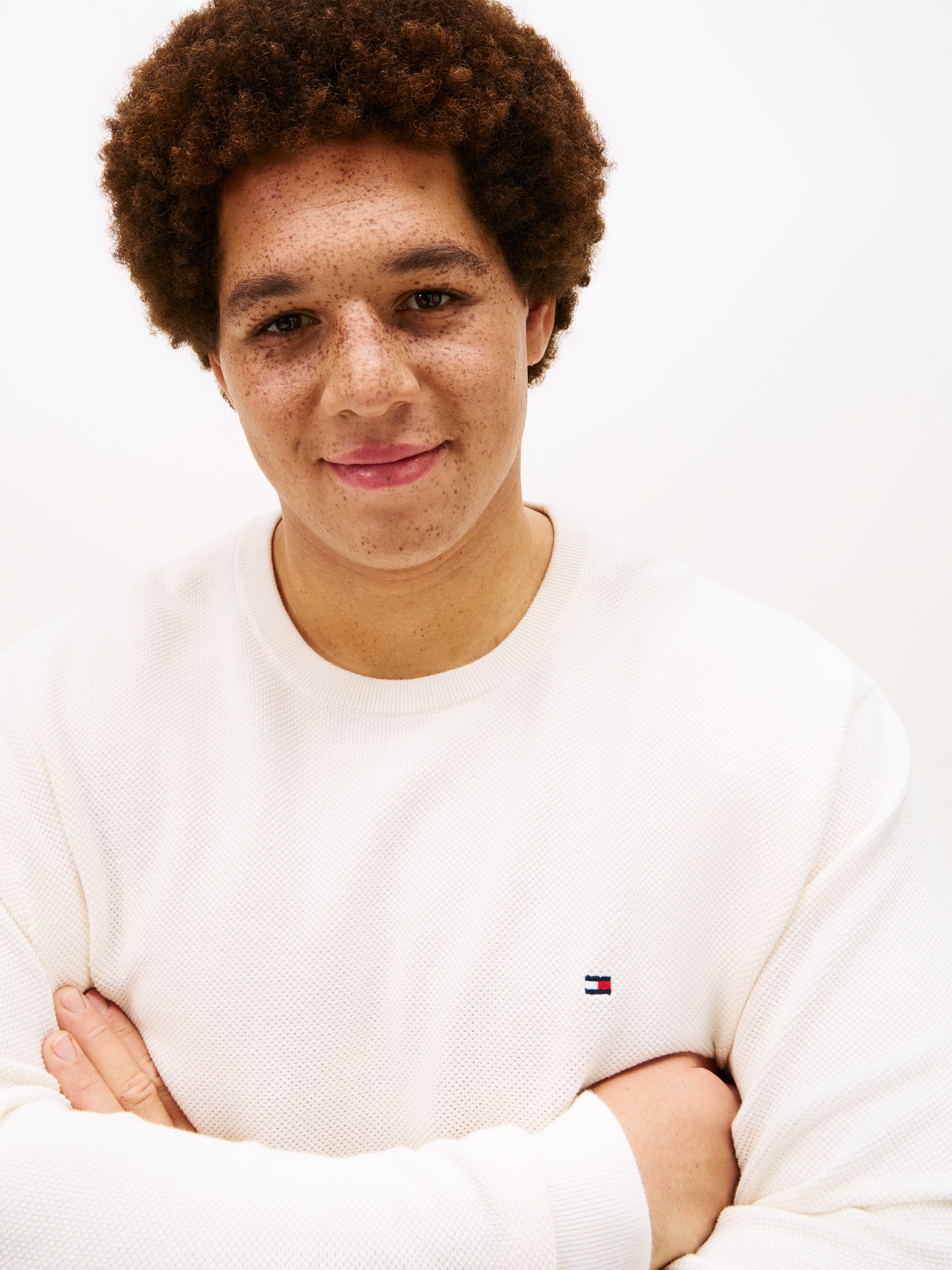 Tommy Hilfiger Big & Tall Rundhalspullover »ESSENTIAL STRUCTURE CREW NECK« Grosse Grössen, regular fit