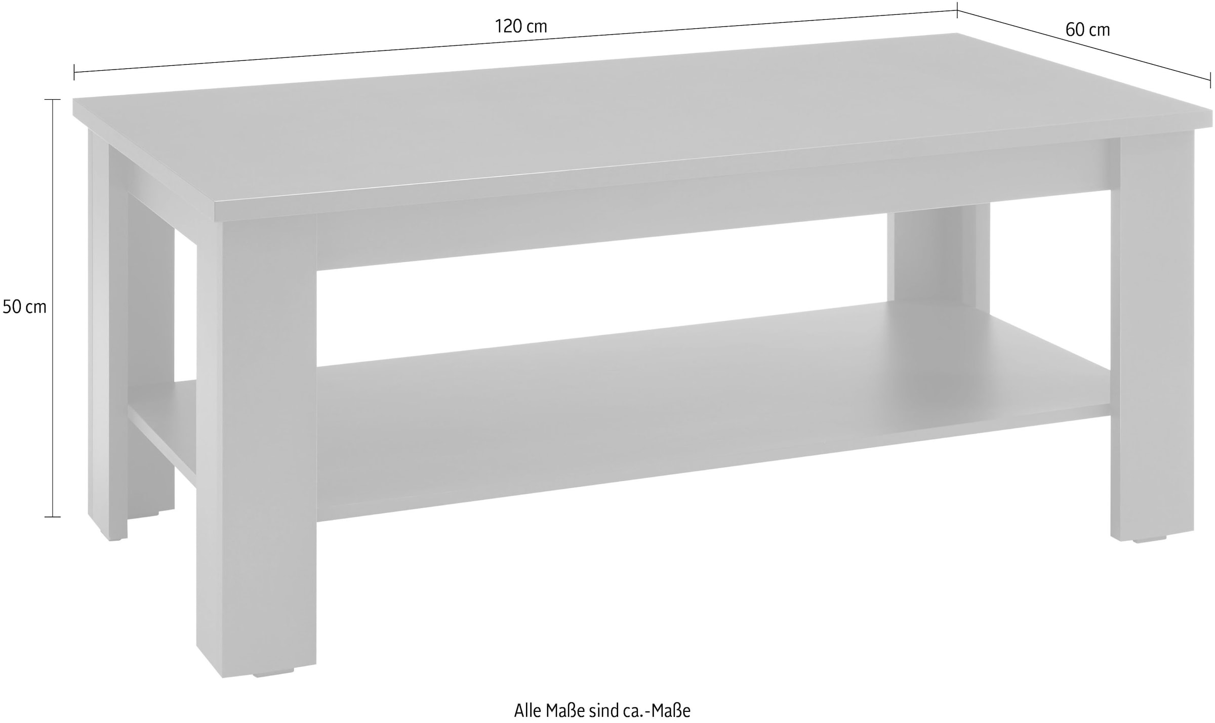Home affaire Couchtisch »Ascot« Breite ca. 120 cm