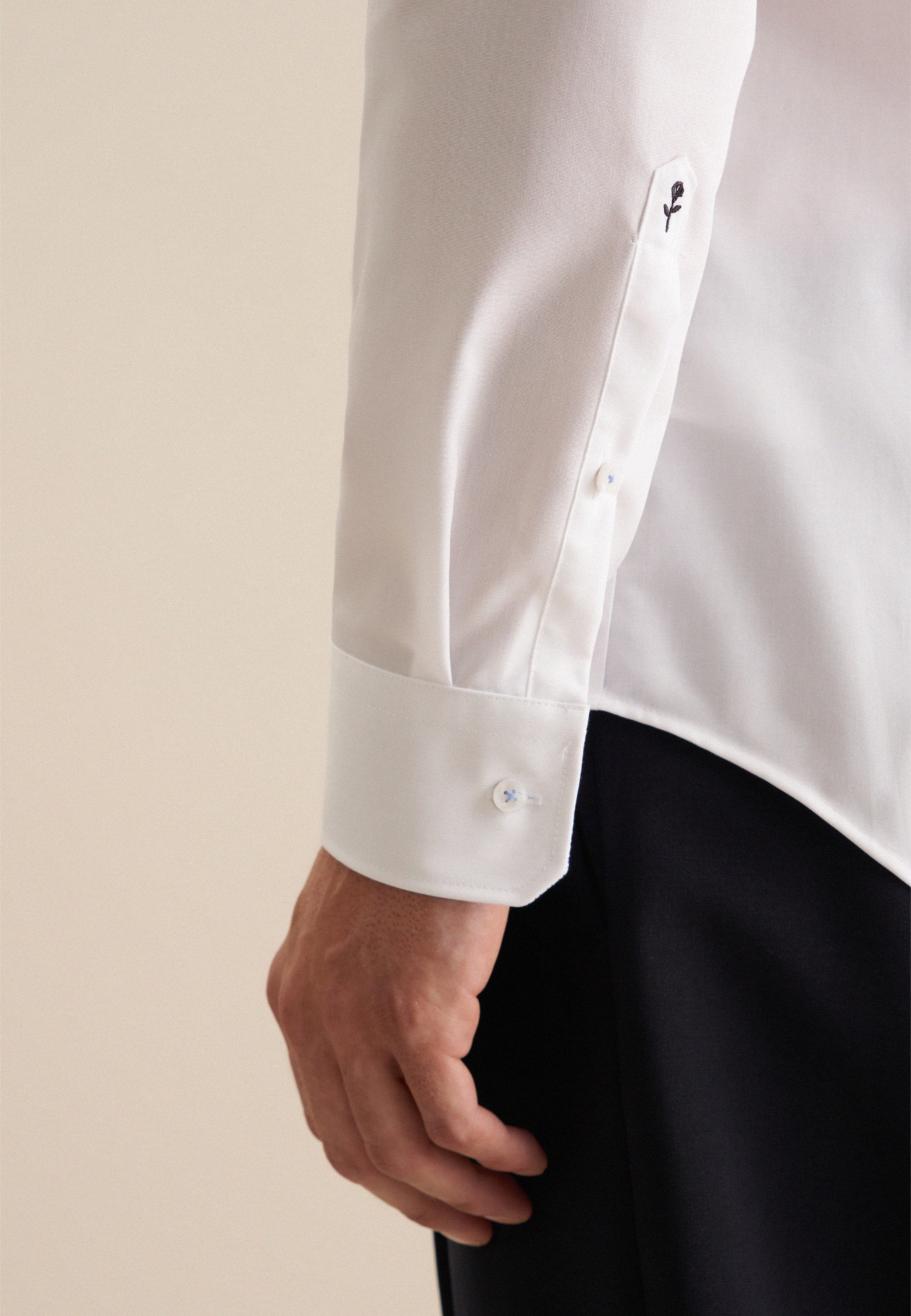 seidensticker Businesshemd »Schwarze Rose« Slim 1/1 Kentkragen Uni