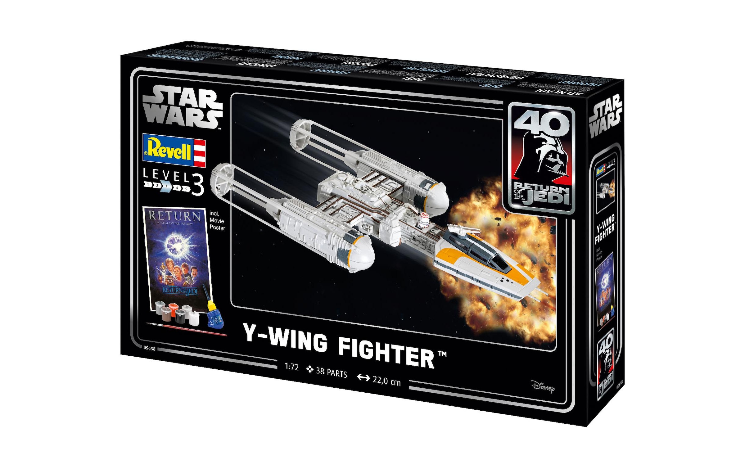 Revell® Modellbausatz »Y-Wing Fighter Gift Set 1:72« Set, 38 Stk. tlg. 1:72