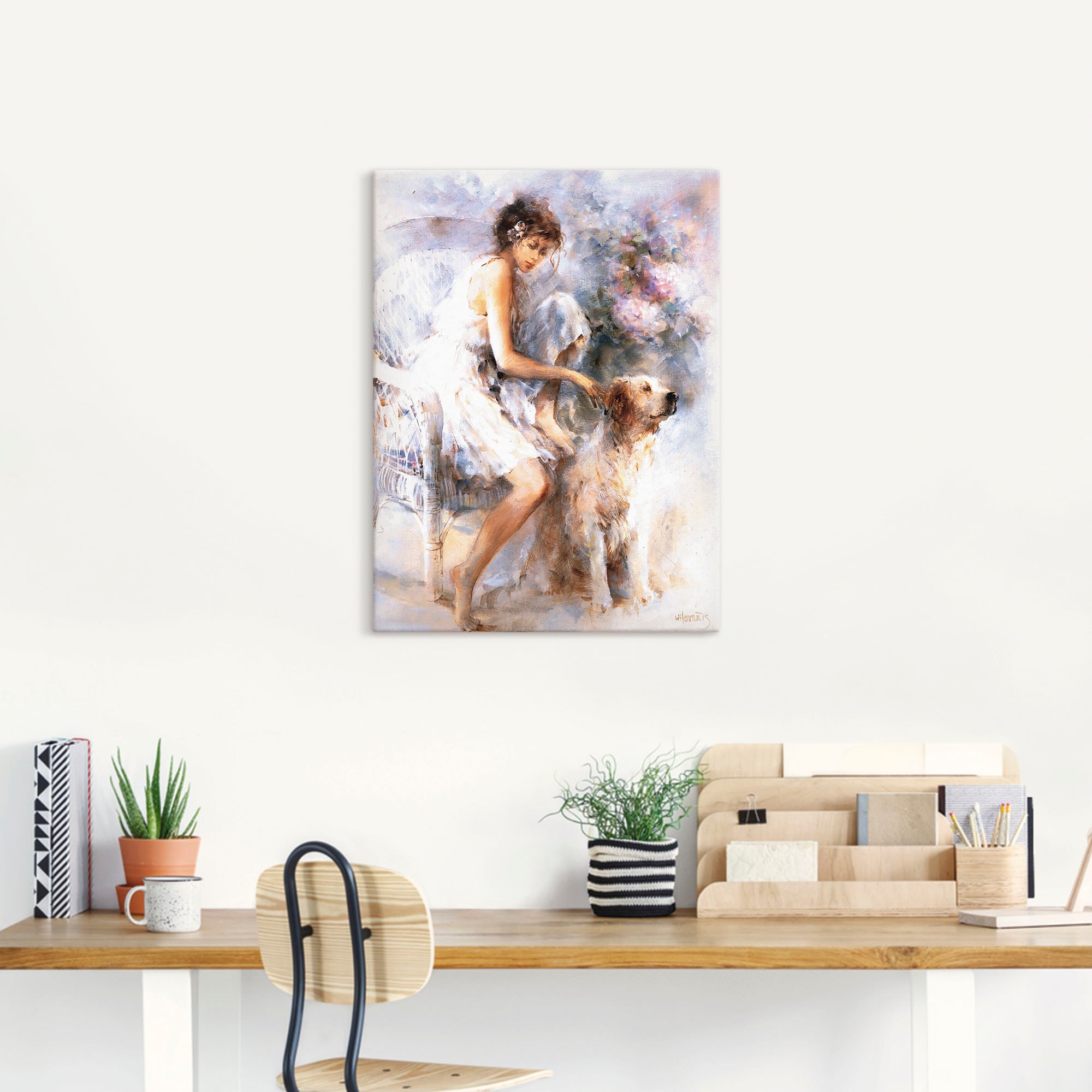 Artland Leinwandbild »Freunschaft« Frau 1 Stk. tlg. auf Holzrahmen gespannt