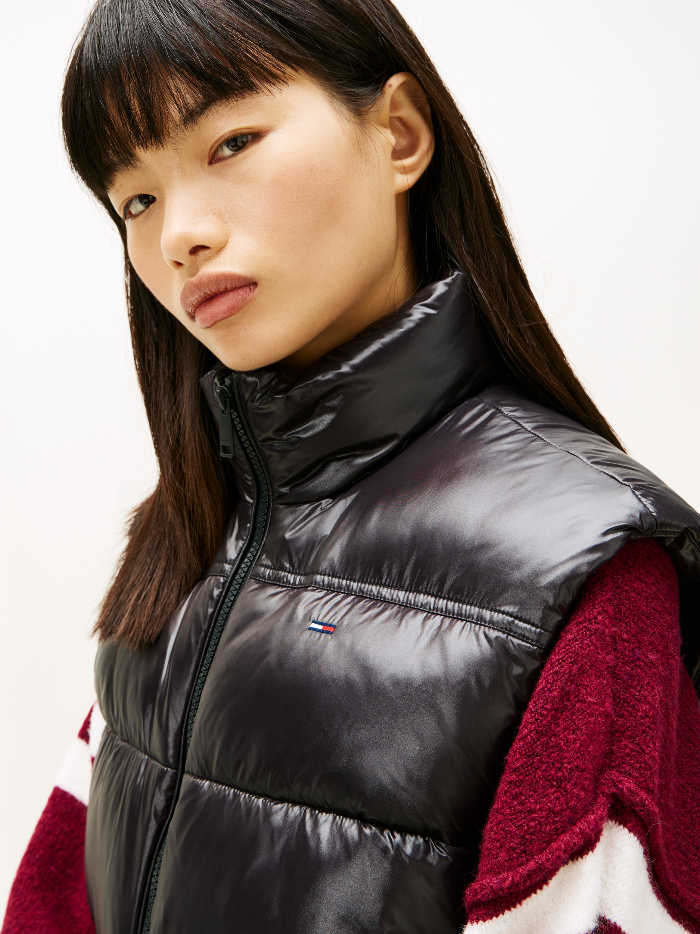 Tommy Jeans Steppweste »TJW ESSENTIAL PUFFER VEST SHINY«