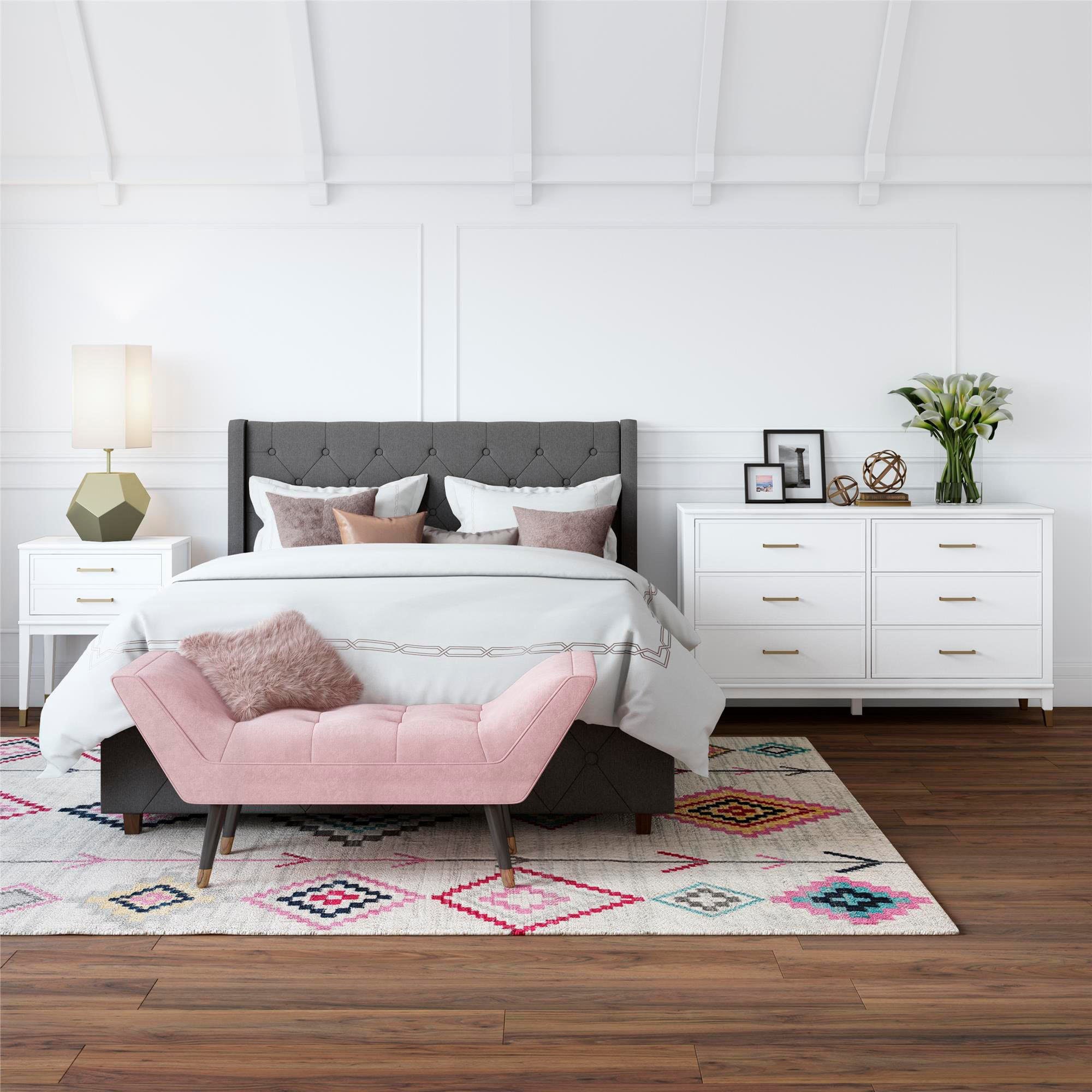 CosmoLiving by Cosmopolitan Commode »Westerleigh« mit 6 Schubladen, MDF, Beine aus Massivholz, Höhe 85 cm, Breite 145 cm