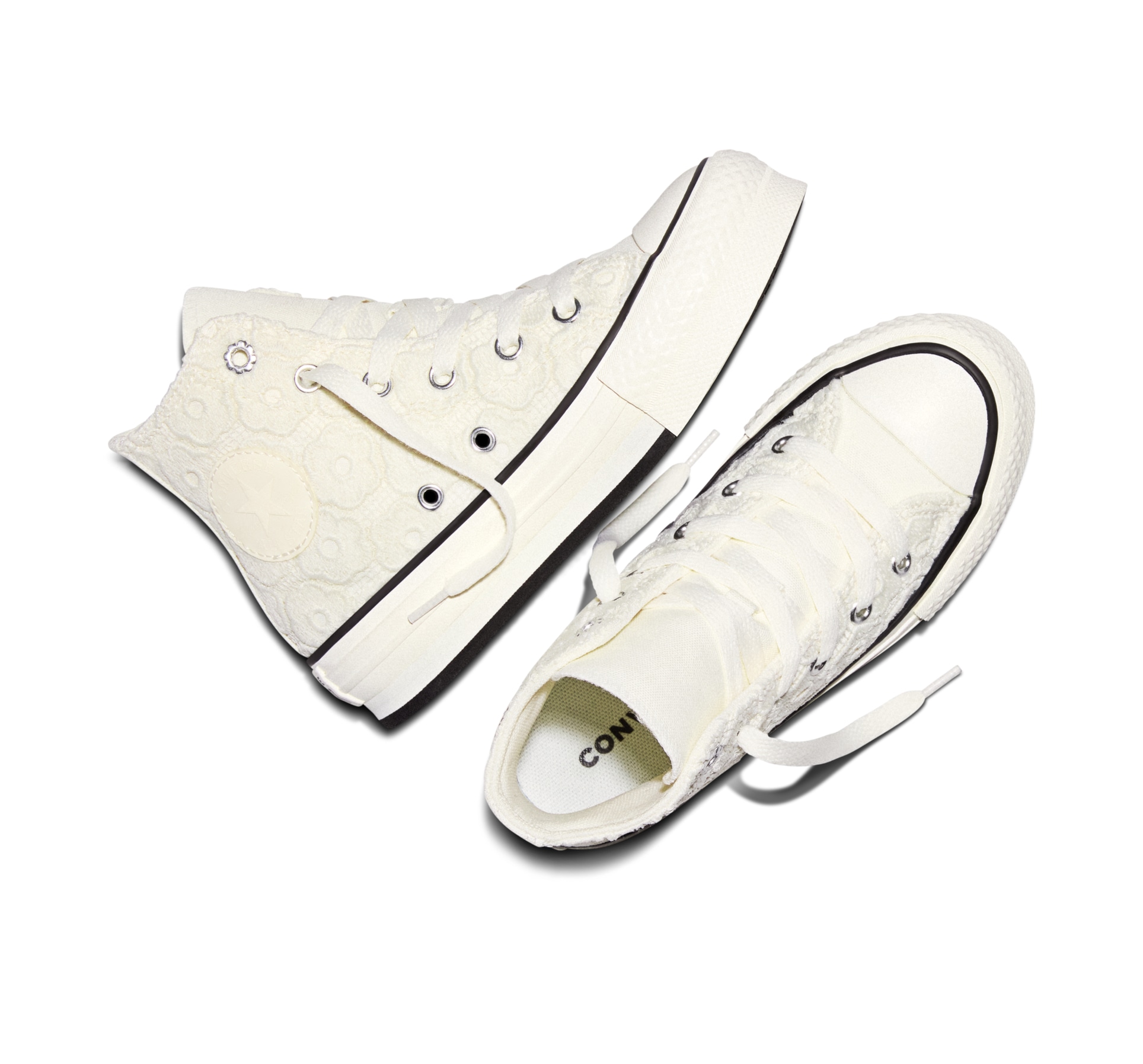 Converse Sneakers »CHUCK TAYLOR ALL STAR EVA LIFT PLATFORM FLORAL CROCHET«  pour activités sportives, avec semelle extérieure légèrement profilée