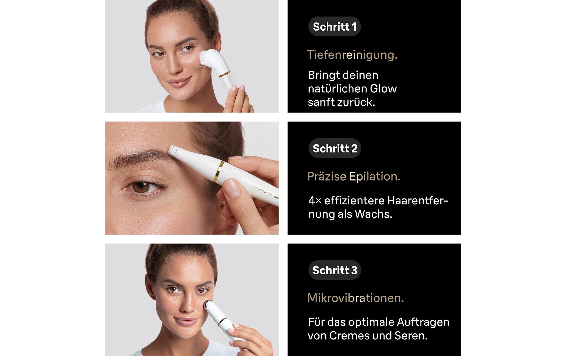 Braun Appareil anti-âge »Gesichtsreiniger FaceSpa Pro SE 911«