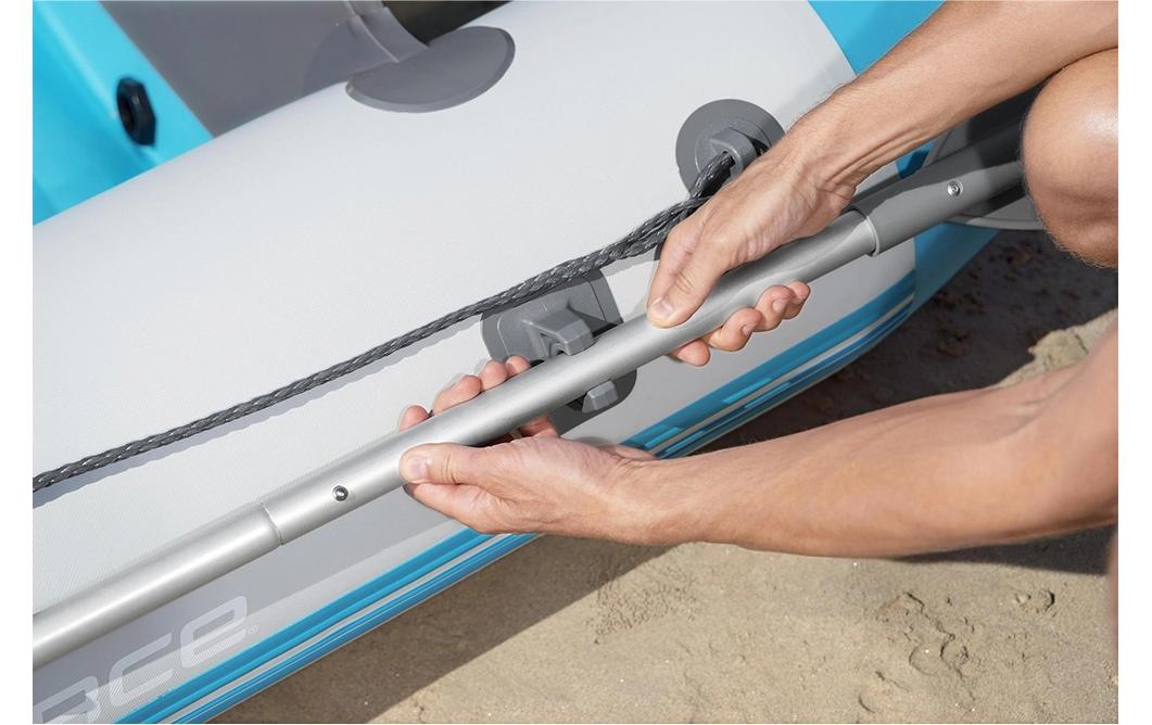 Bestway Bateau pneumatique »Corinth Elite Sport Boat Set, 230 x 130 x 33 cm« Aufblasbares Sportboot für 2 Personen mit Motorhalterung