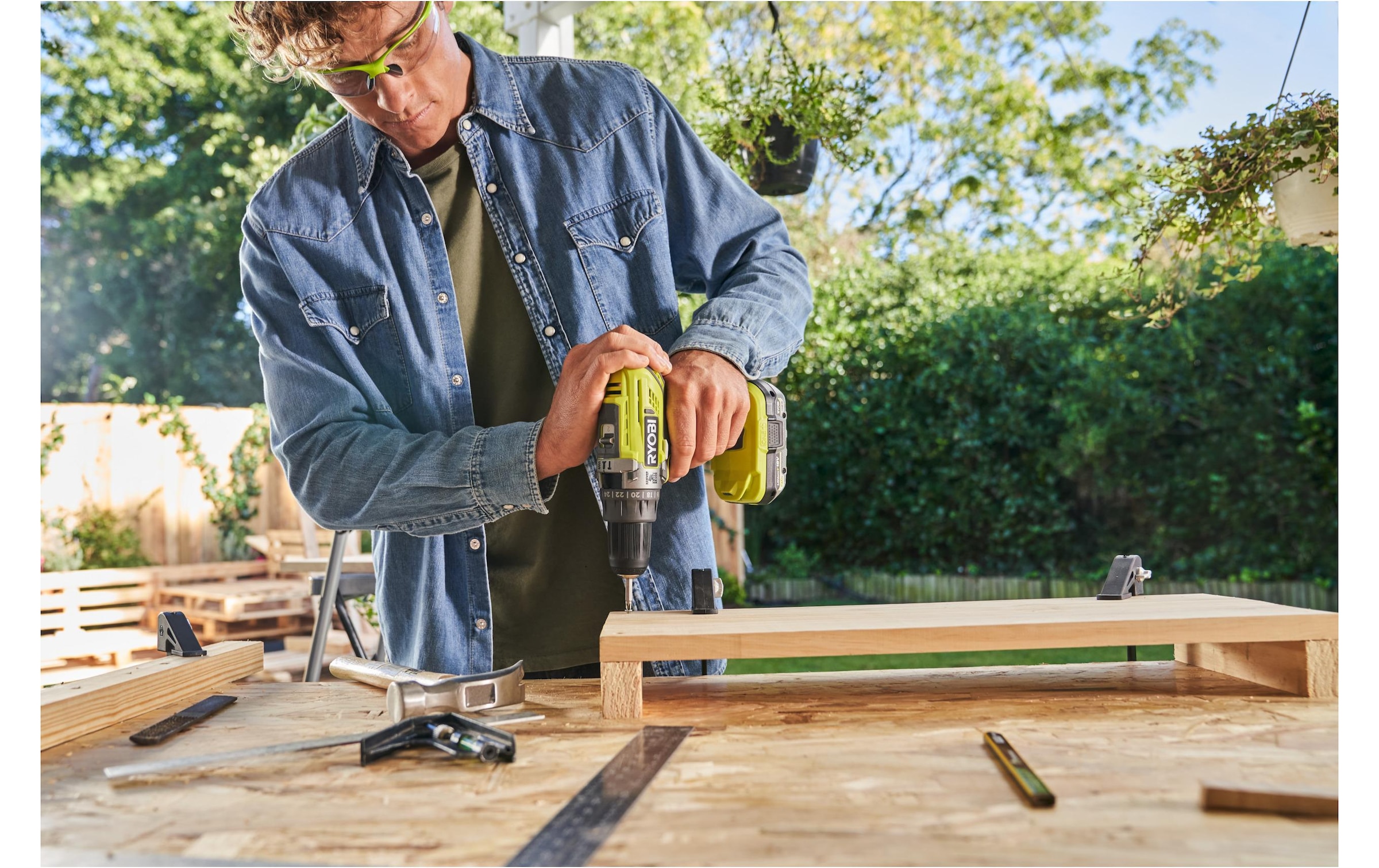 RYOBI Perceuse-visseuse sans fil »Akku-Kombo-Kit 2er R18CK3PJ-1 x 40S«