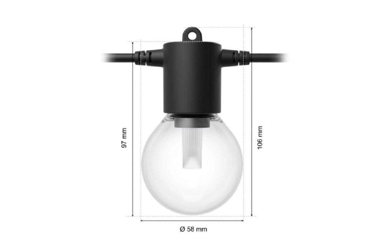 Philips Hue Guirlande lumineuse LED »Festavia Globe Outdoor Erweiterung 14 m«