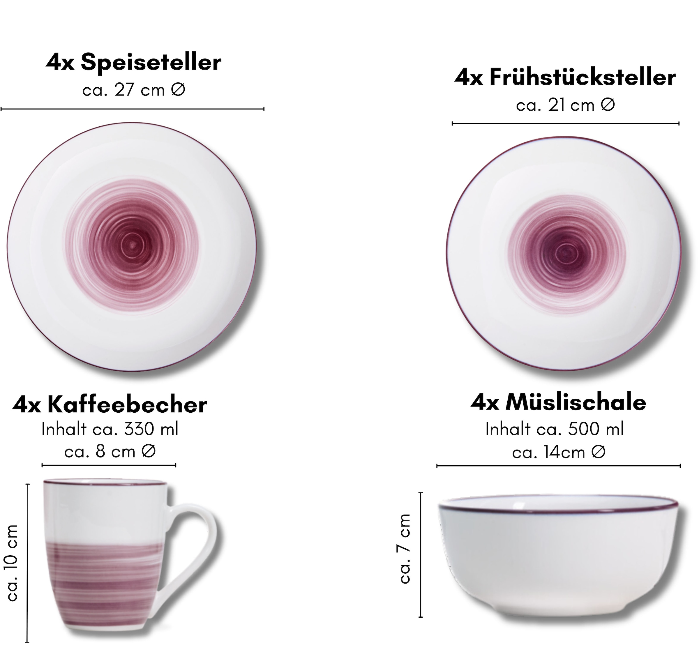 Ritzenhoff & Breker Kombiservice »Luna« Aquarell-Stil