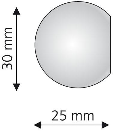 Liedeco Gardinenstangen-Endstück »Ball« für Gardinenstangen Ø 16 mm