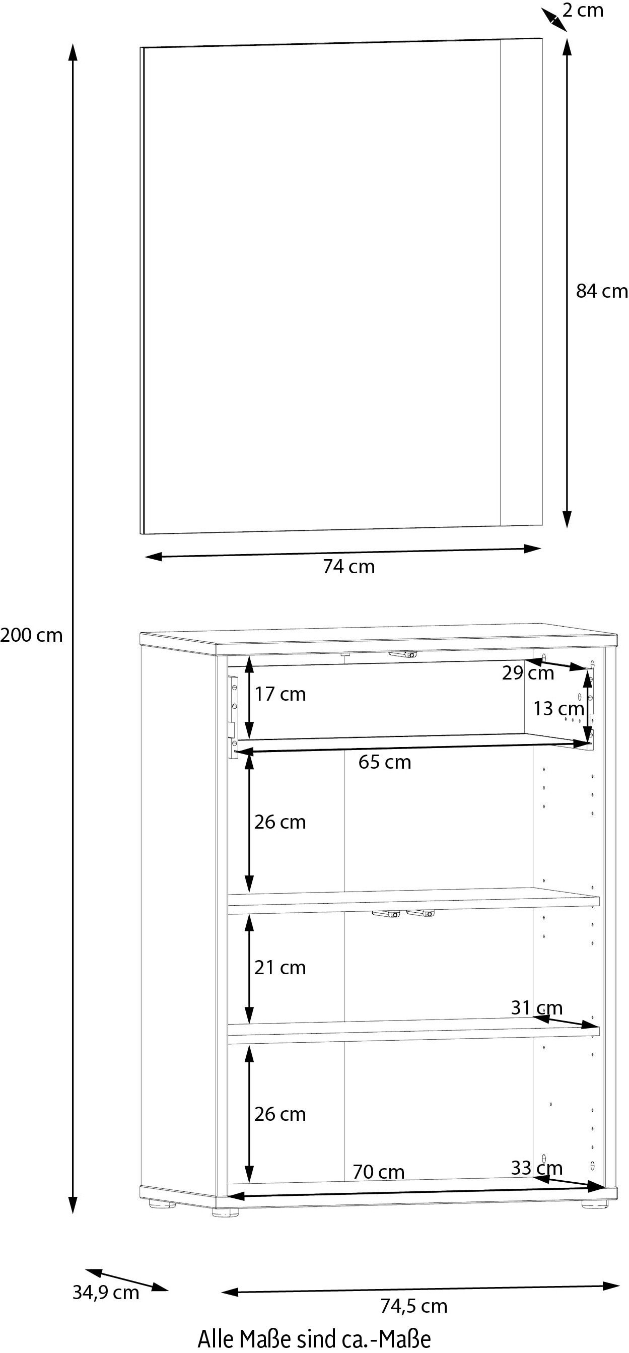FORTE Ensemble de vestiaires »Alice Springs« 2 cuis tlg.