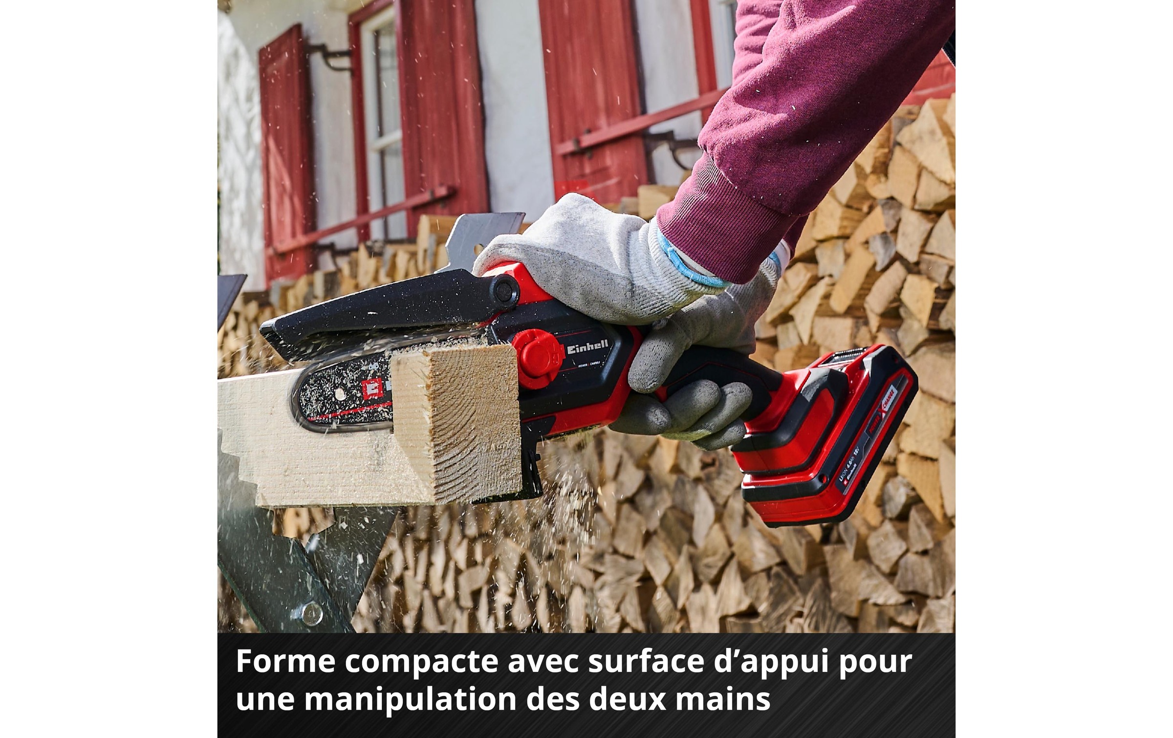 Einhell Tronçonneuse à batterie »Einhell GE-PS 18/15 Li 12.5 cm Schnittlänge, Holster Kit«