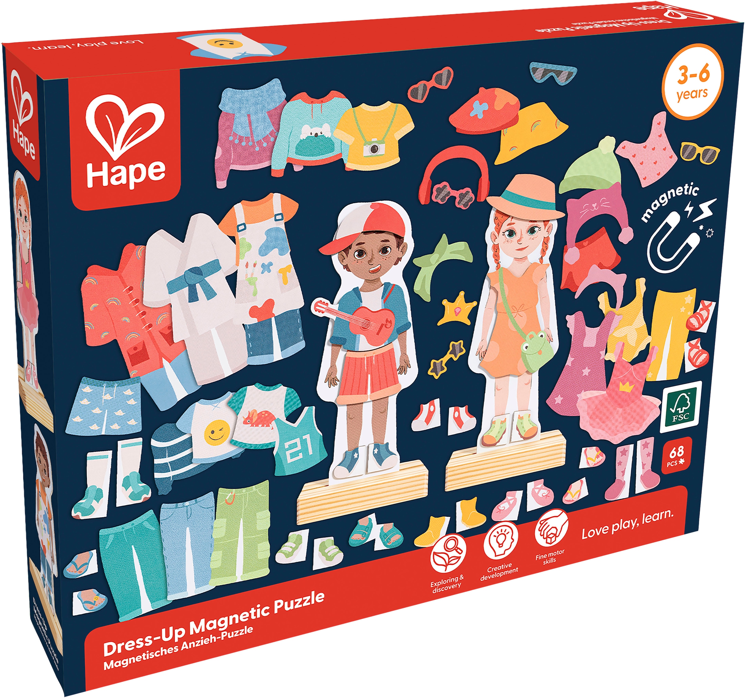 Hape Puzzle de contours »Magnetisches Anzieh-Puzzle«