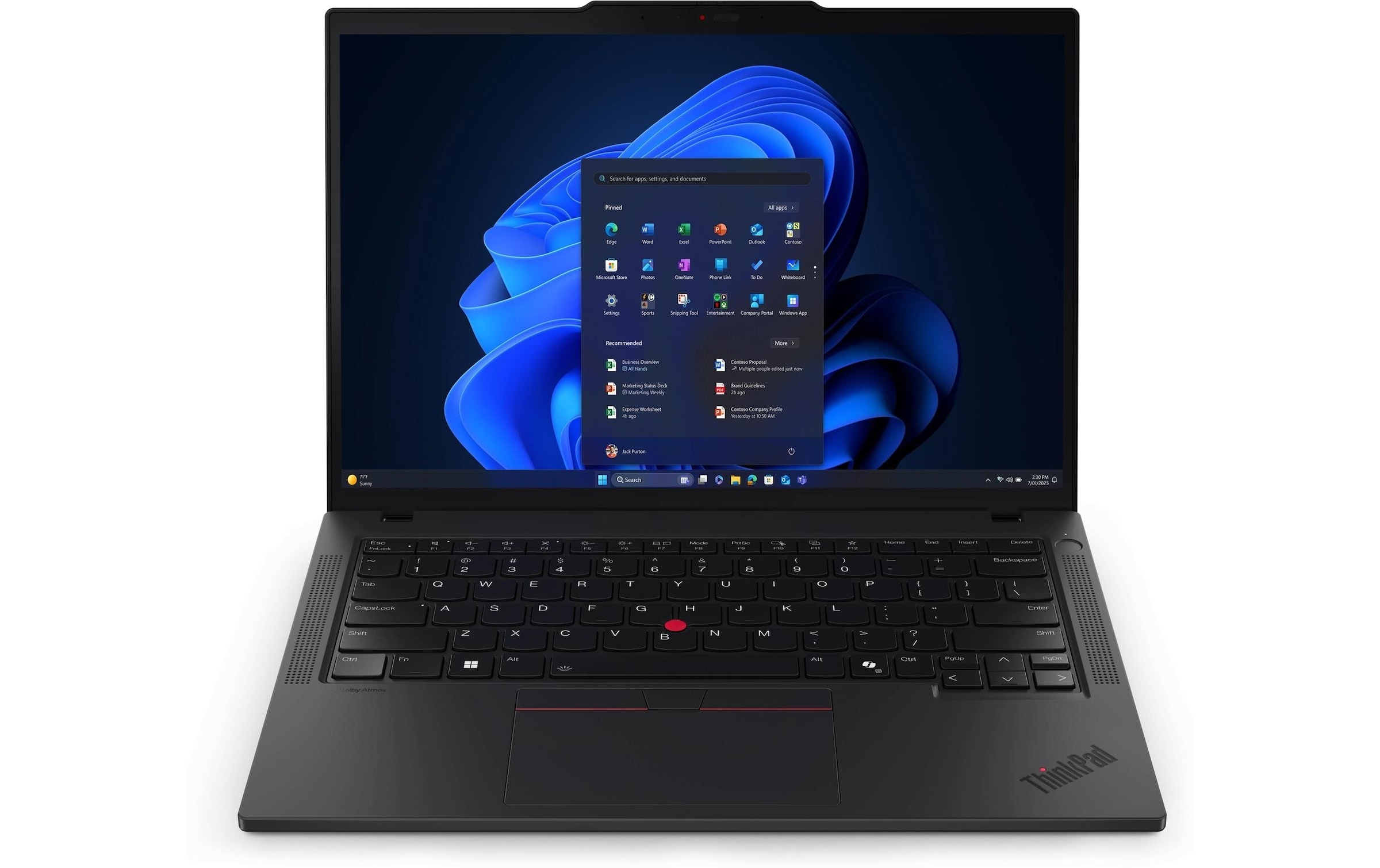 Lenovo Ordinateur portable »ThinkPad T14 Gen 6 (Intel)« / 14 ″ Intel Core Ultra 7 1.000 GB SSD