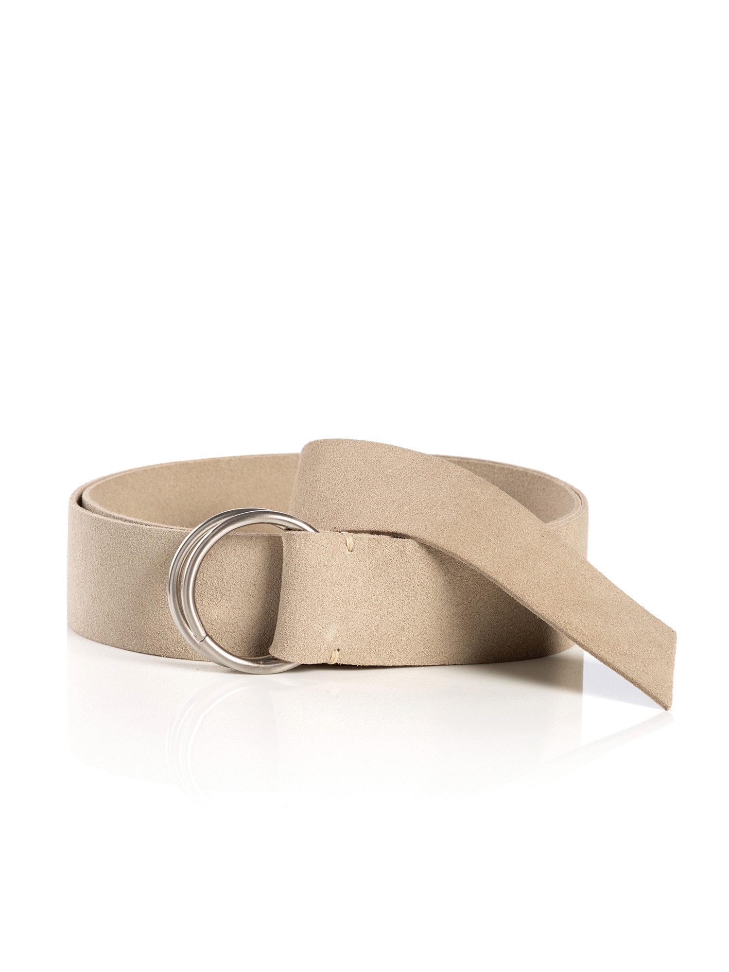 MONTI Ledergürtel »MILANO« Rauleder, modische Ringschliesse, One Size – 120 cm Länge