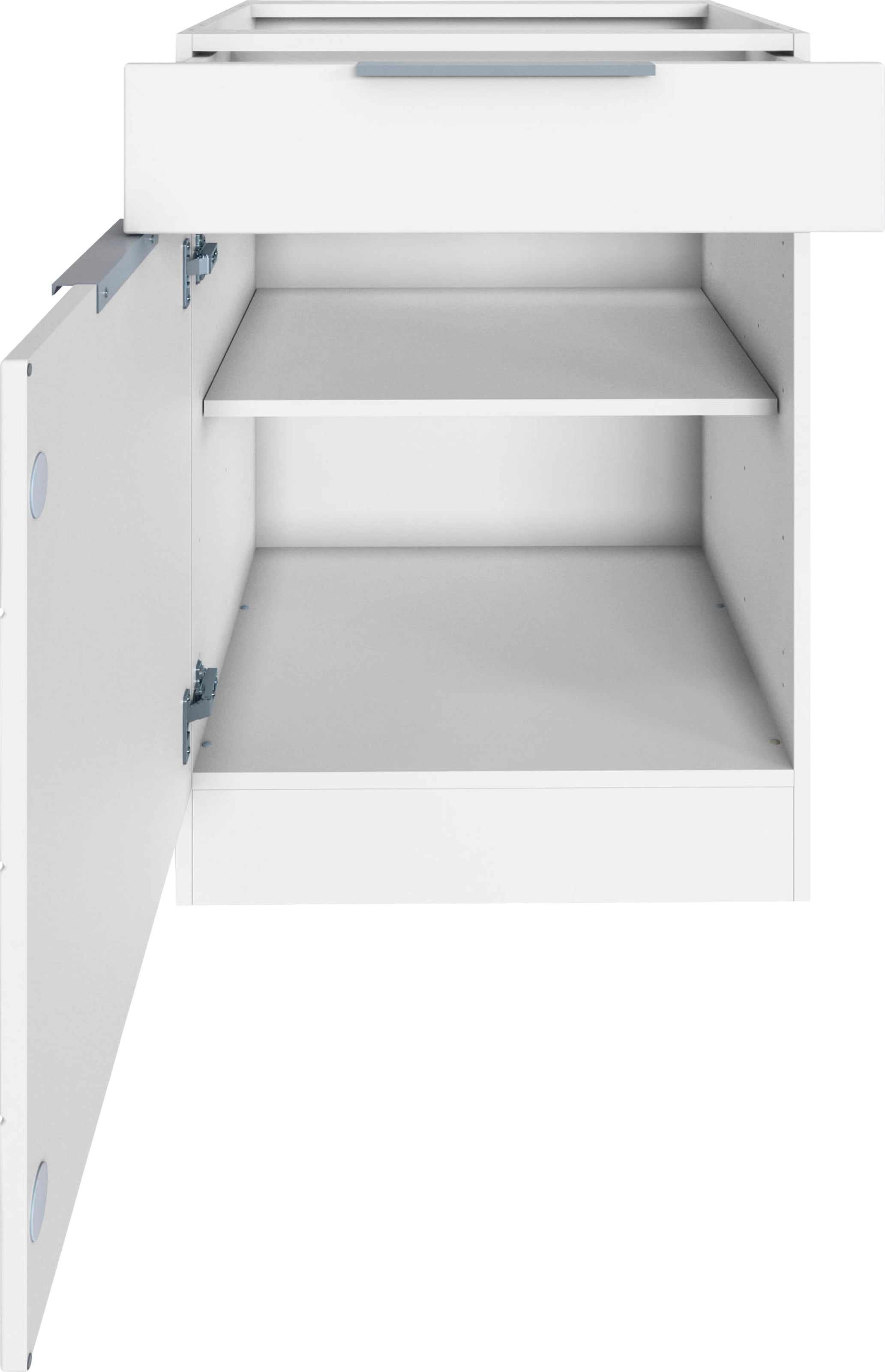 KOCHSTATION Unterschrank »KS-Luhe« 60 cm breit, hochwertige MDF-Fronten mit waagerechter Lisene