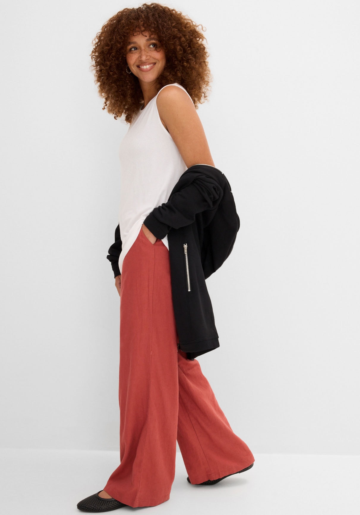 bonprix Haut de chemise Paquet, 2 pièces Longtop in dezenter A-Linie, ärmellos, Viskose-Jersey mit Stretch