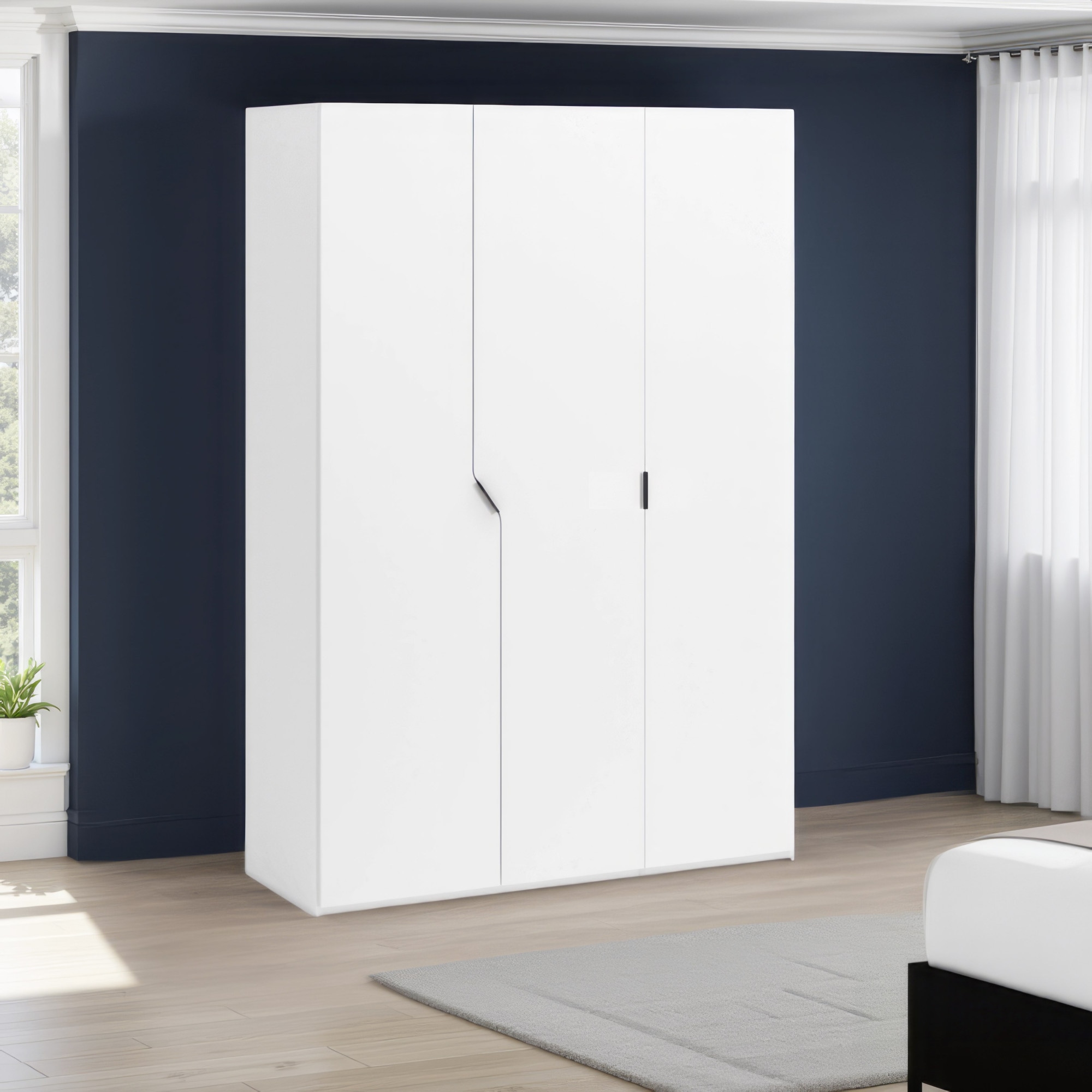 INOSIGN Kleiderschrank »AMETISTA, Drehtürenschrank, designgeformten Fronten« Made in Italy, hochglanz lackiert, Basisausführung, Zubehör extra