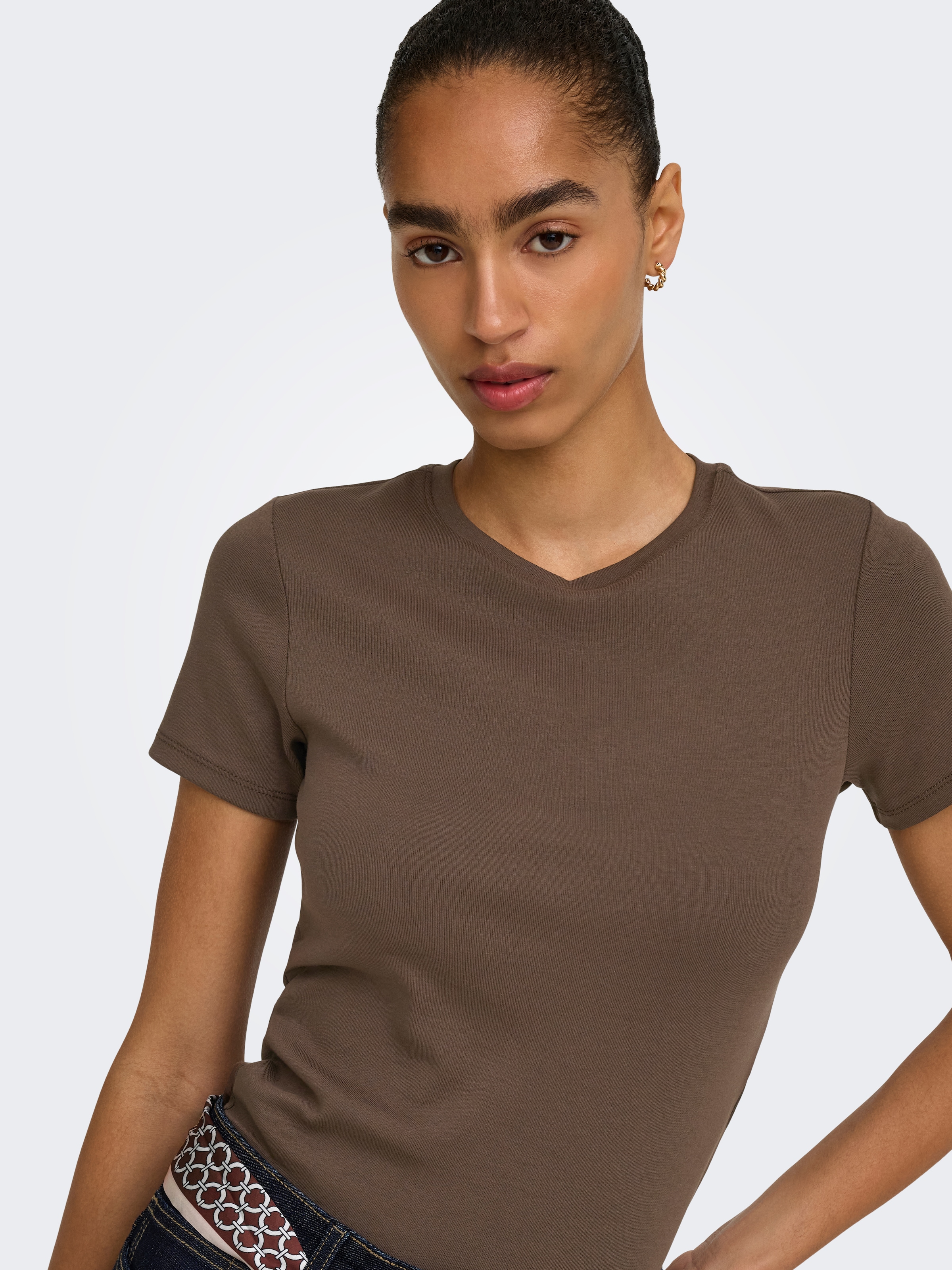 ONLY T-shirt »ONLRILEY S/S TOPJRS« mélange de coton