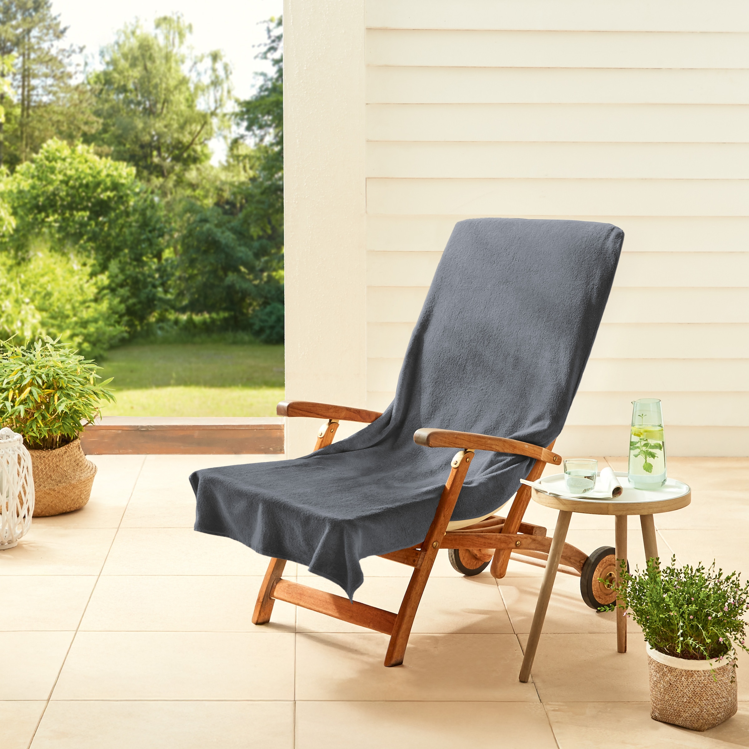 Dyckhoff Serviette de bain »Stuhlauflage / Liegeauflage« Schonbezug mit Einschubtasche