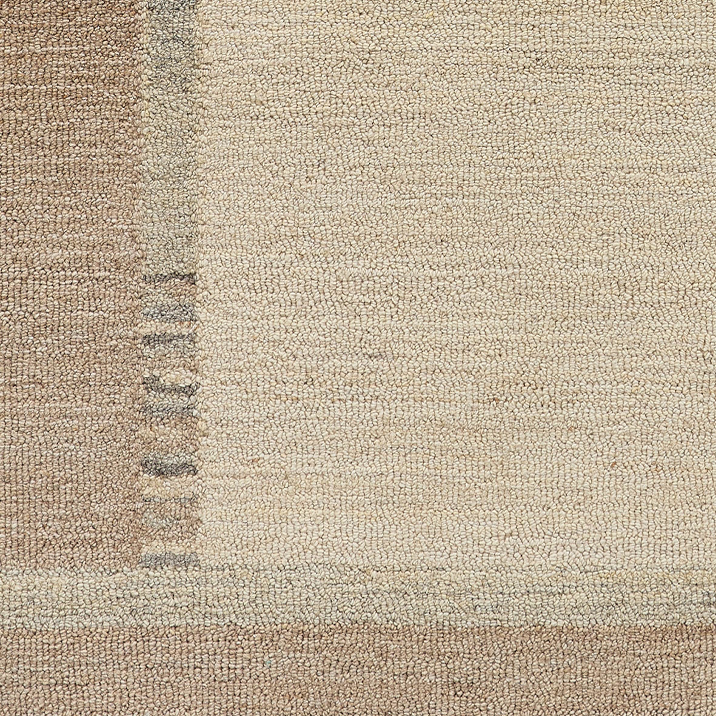 THEKO »Origin Loop 5« Rectangulaire 10 mm Höhe fait main au tuft, pure laine vierge, uni, avec bordure