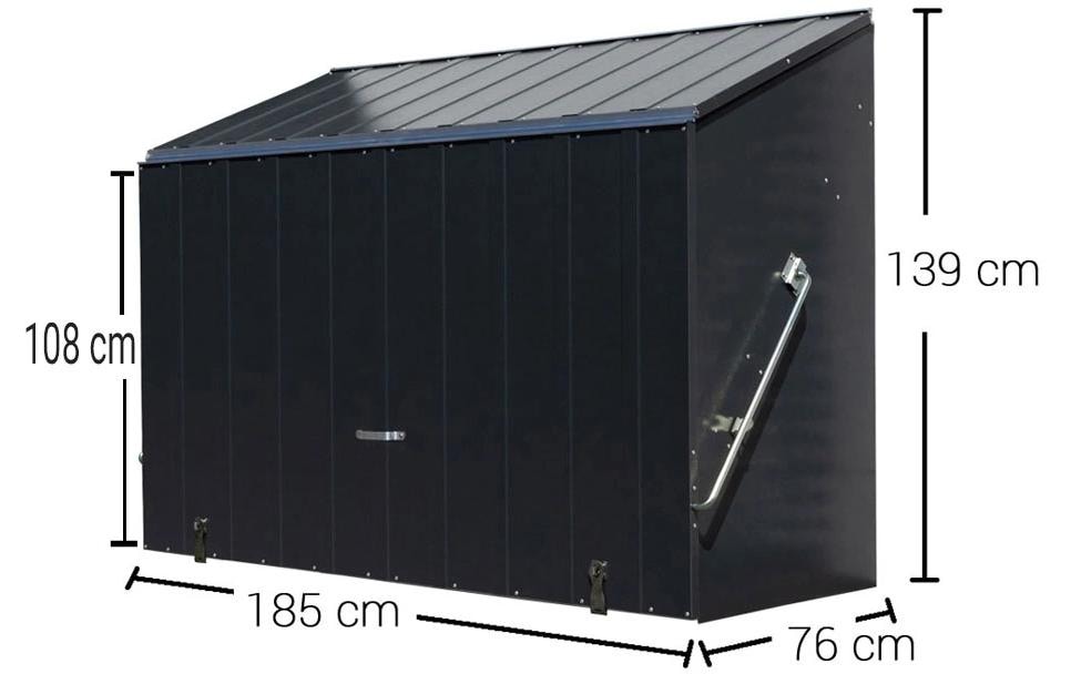 Trimetals Mehrzweckschrank »Sesame« Fahrradbox,  BxTxH: 185x76x139 cm