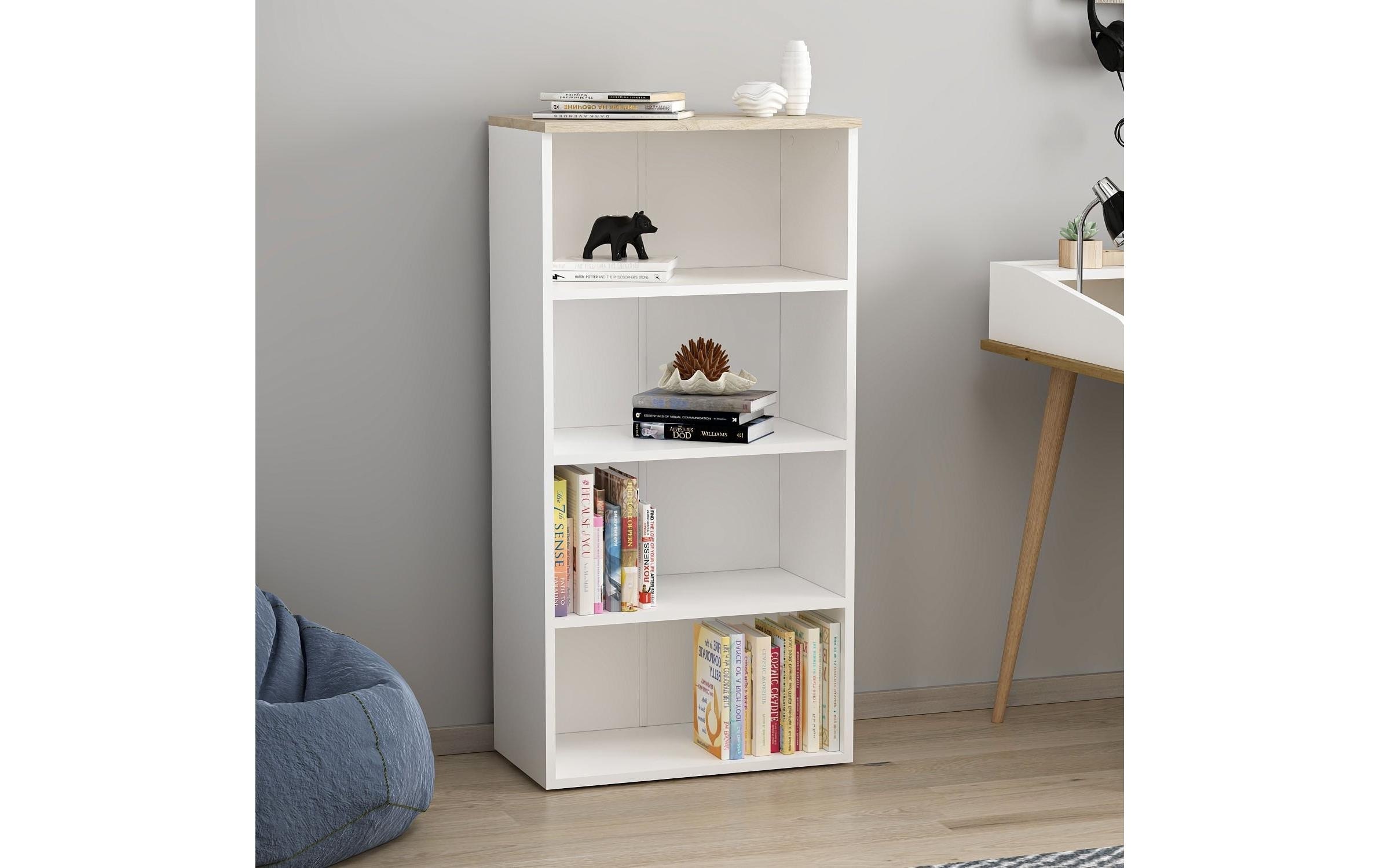 WOODY FASHION Étagère »Bella 65 x 120 x 35 cm, Weiss«