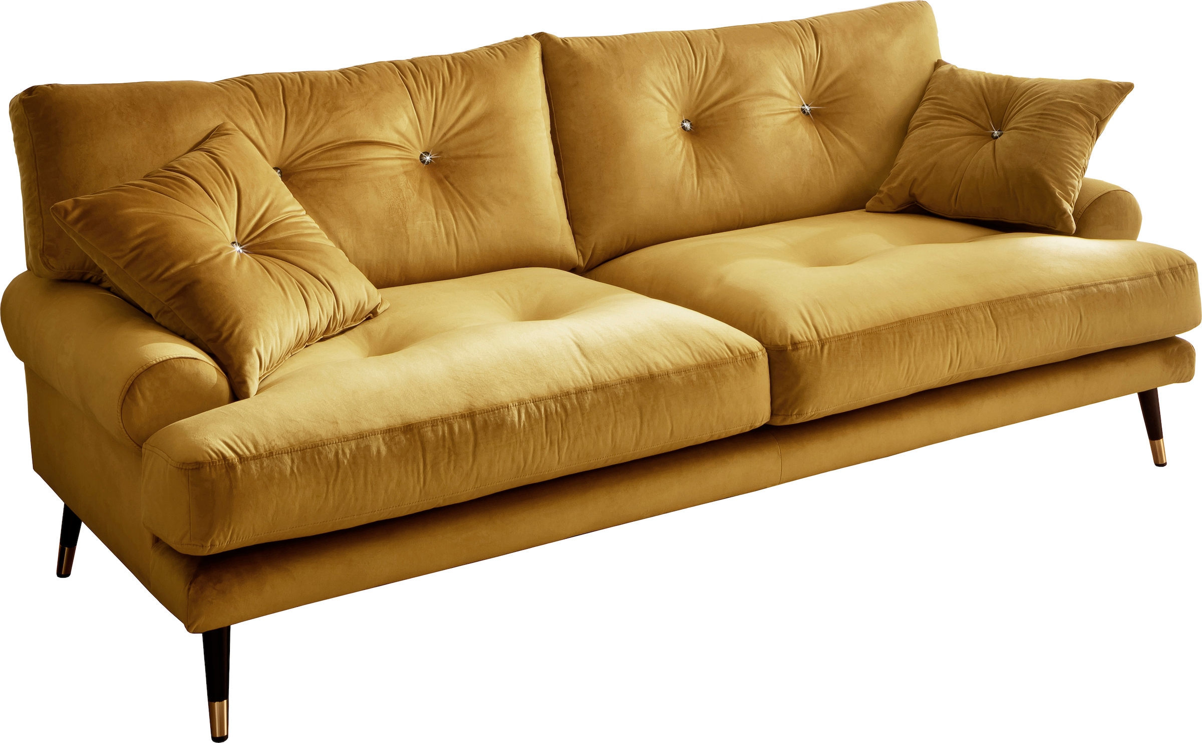 Trends by HG 3-Sitzer »Samir« mit Strasssteinen und goldfarben Applikationen