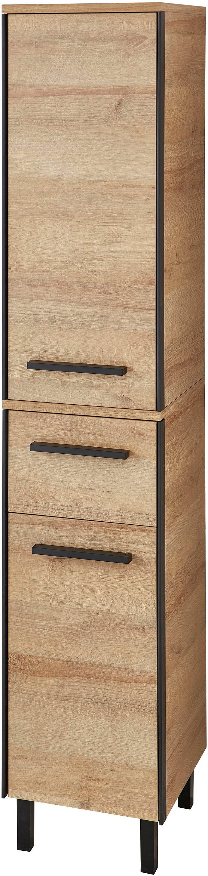 Saphir Ensemble de meubles de salle de bain »Quickset 395 3-teilig, Waschbeckenunterschrank mit LED-Spiegelschrank« 4 cuis tlg.