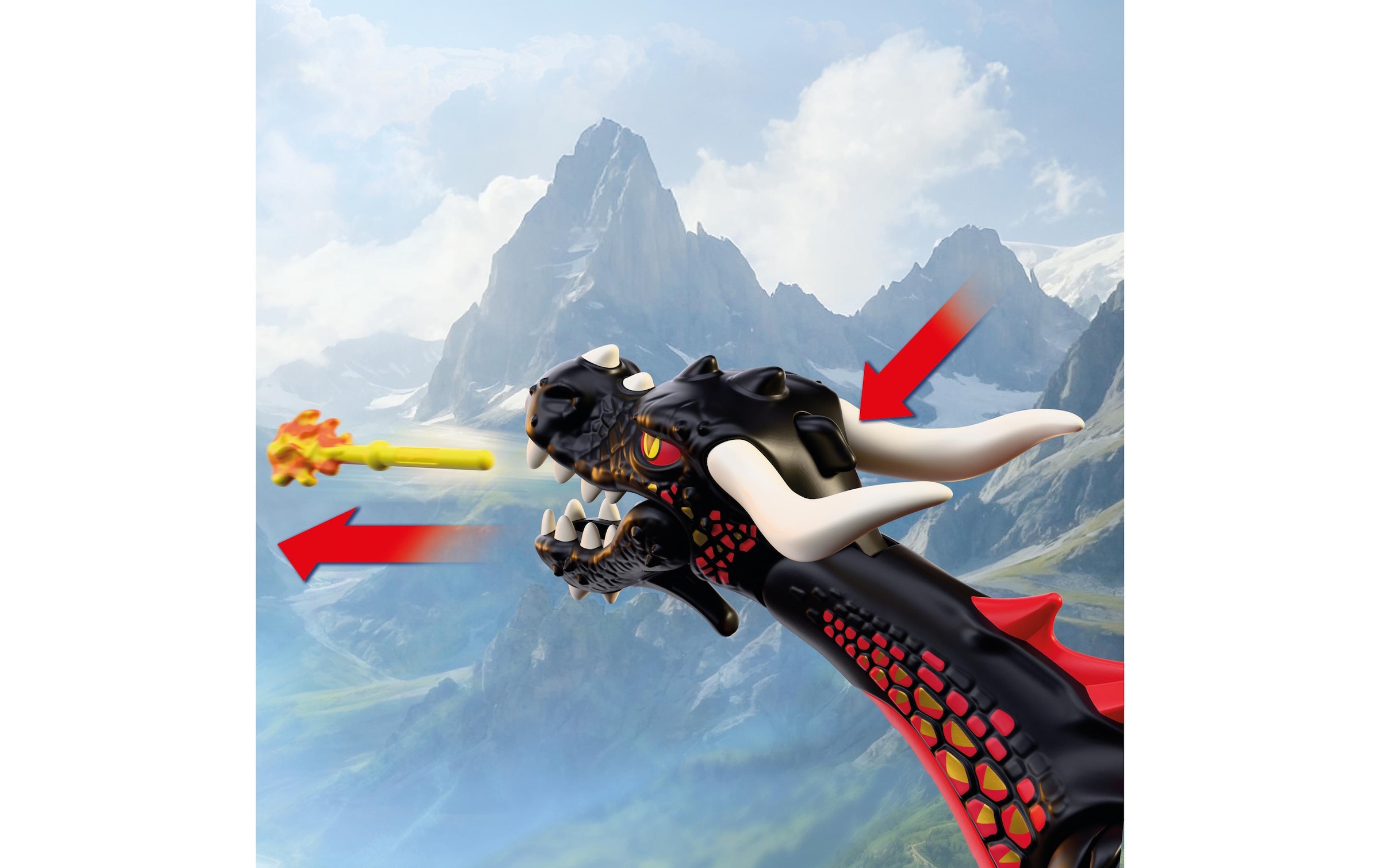 Playmobil® Konstruktions-Spielset »Schwarzer Drache (72114), Knights« Made in Europe