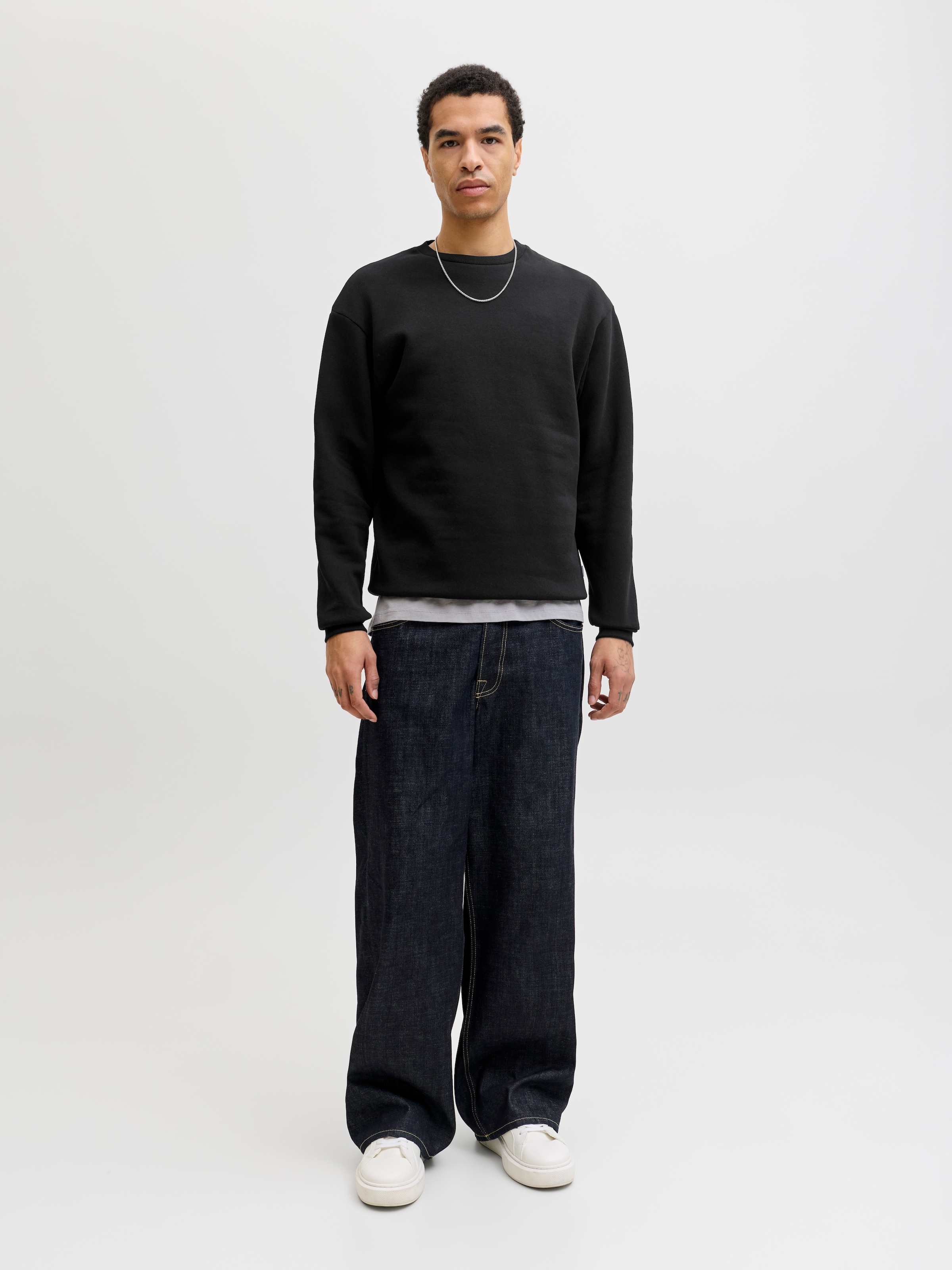 Jack & Jones »JJEBRADLEY  mit Rippbündchen für Alltag und Freizeit«, Materialmix, relaxed fit
