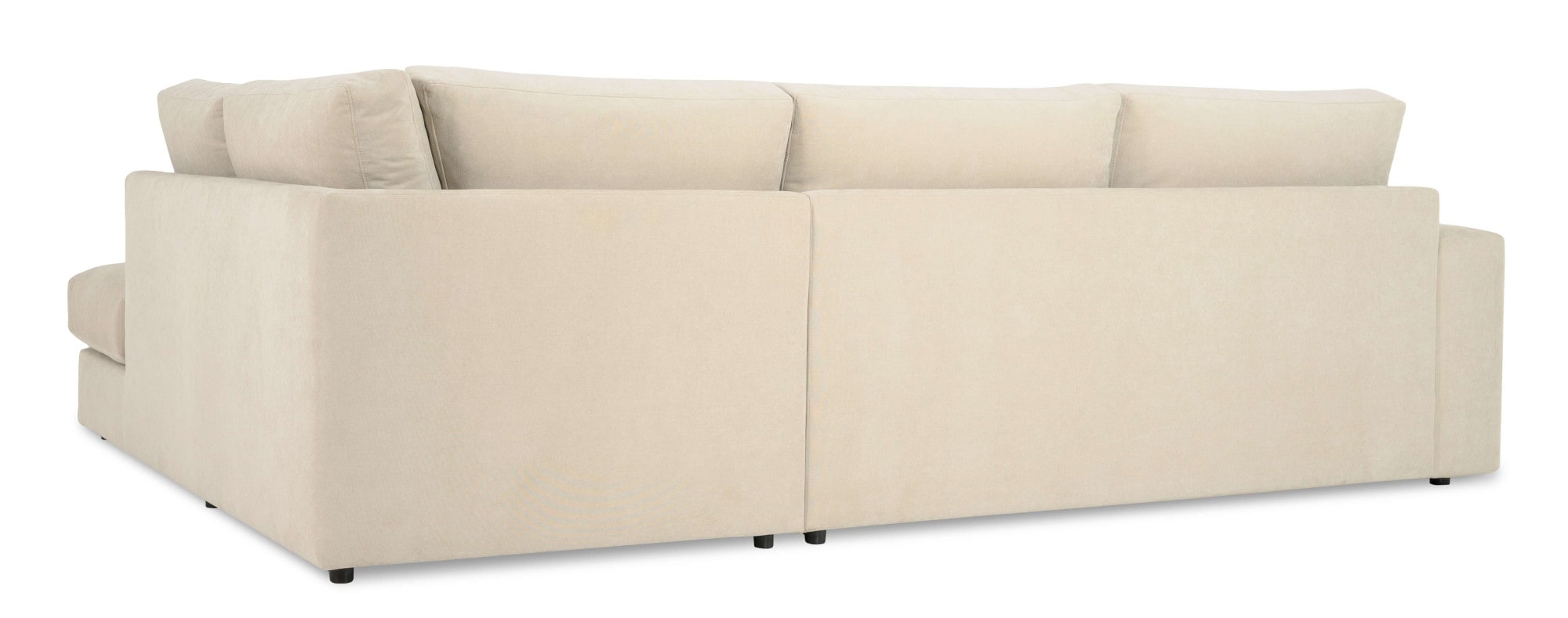 GOODproduct Canapé d'angle »Nivette, weiches Chenille« Breite 292 cm, L-Form, bodentief, mit Wellenunterfederung