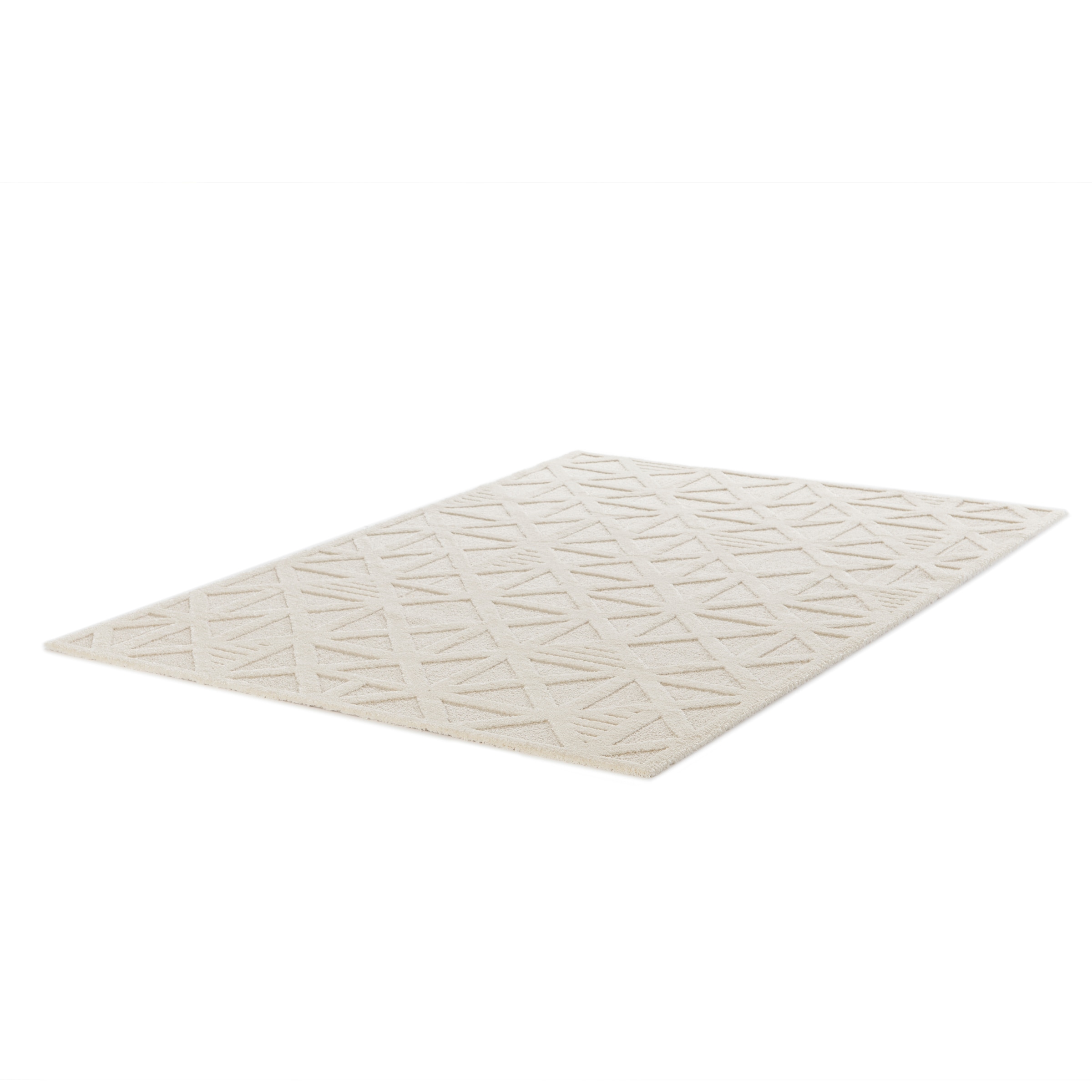 Primaflor-Ideen in Textil Tapis »COSMO Geo, Made in Belgium« Rectangulaire 14 mm Höhe design moderne, effet haut-bas, poil doux