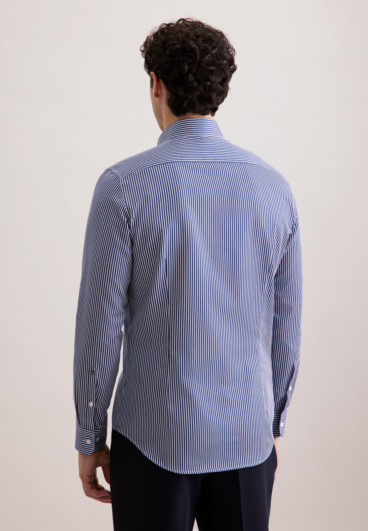 seidensticker Chemise d'affaires »Schwarze Rose« Slim 1/1 Kentkragen Gestreift