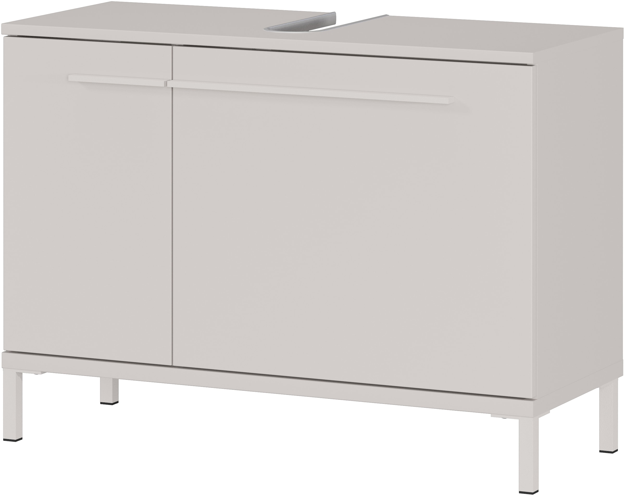 GERMANIA Armoire sous lavabo »Waschbeckenunterschrank« 1 cuis tlg. Waschbeckenunterschrank mit Siphonausschnitt