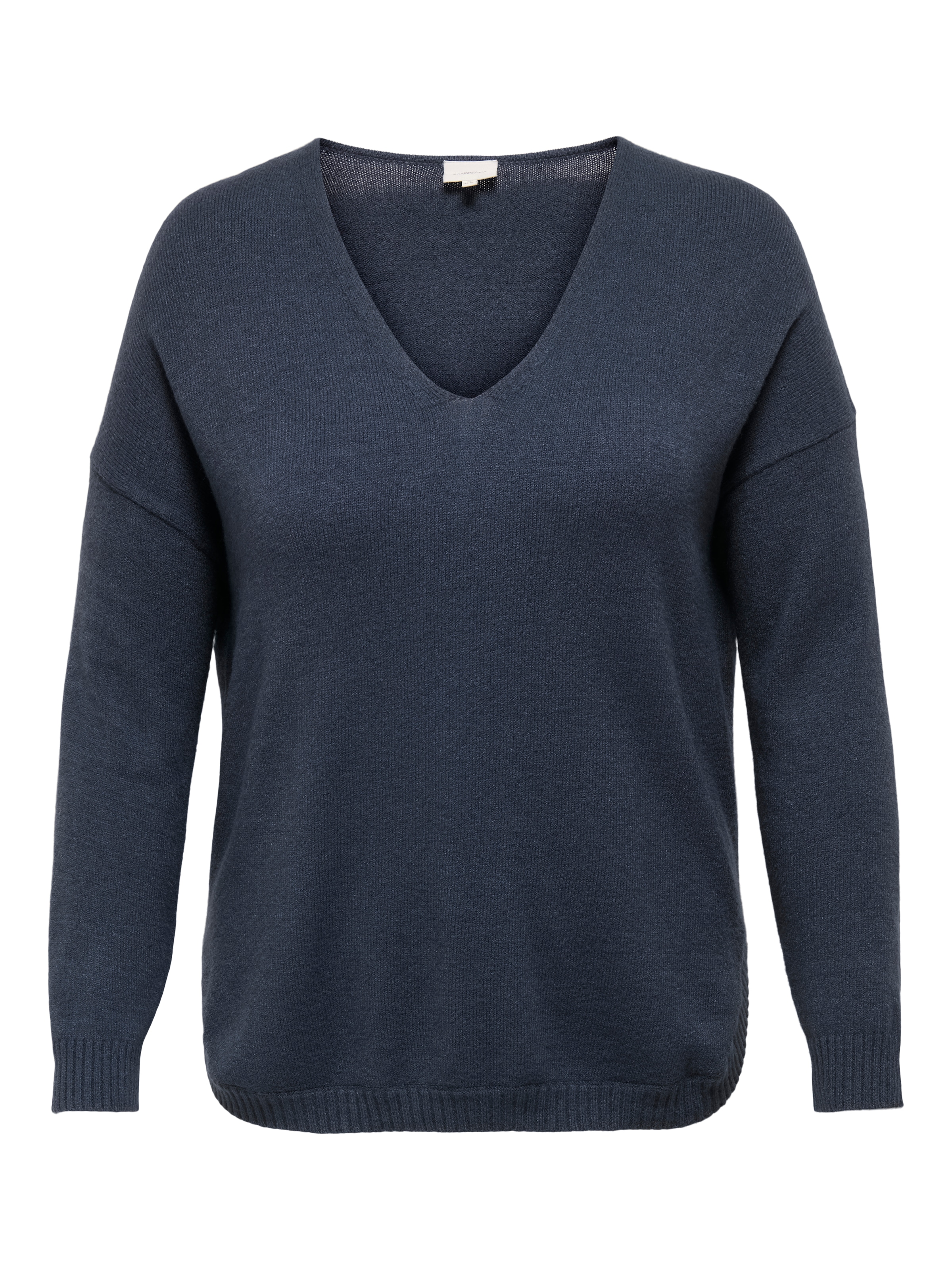 ONLY CARMAKOMA Pull col V »CARMARGARETA LS PULLOVER KNT NOOS« Viskosemischung, regular fit