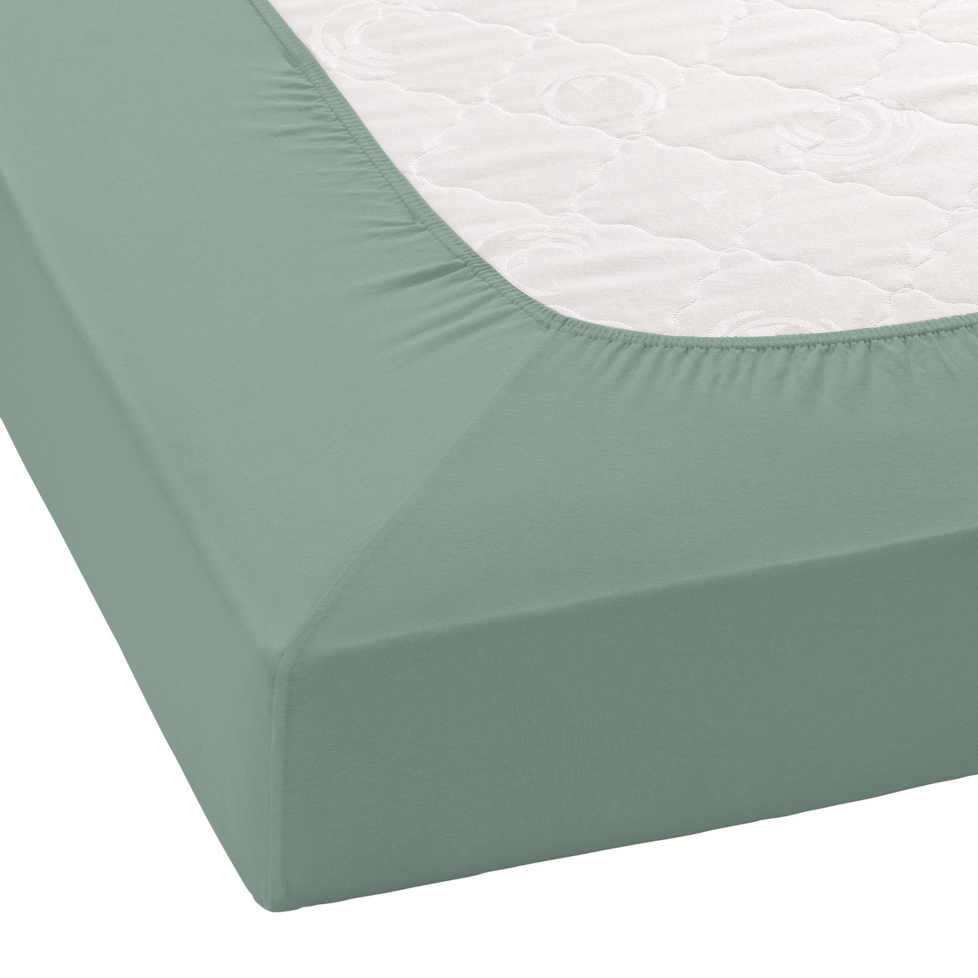 Janine Draps de lit »ELASTIC 5002 Jersey Bettlaken mit Elasthan, 190 g/m²« pour matelas jusqu’à 35 cm de hauteur, 95% coton, de qualité, durable