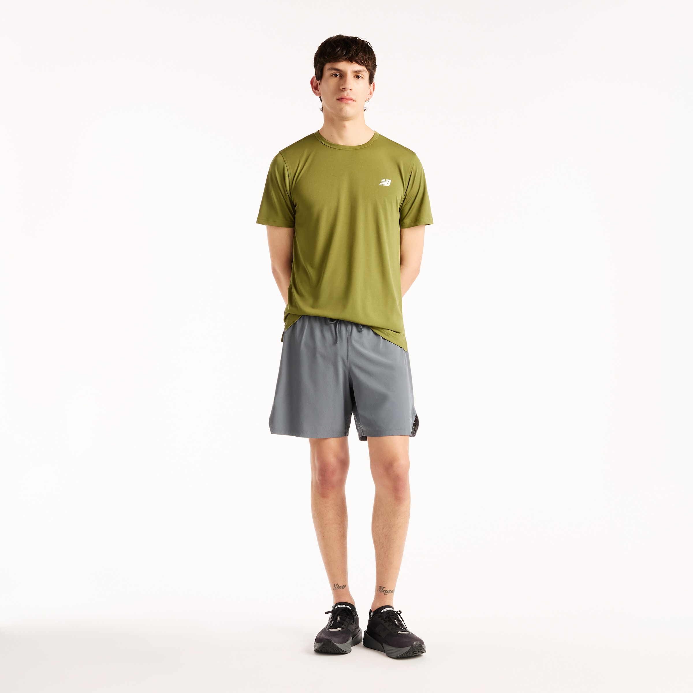 New Balance T-shirt d'entraînement »SPORT ESSENTIALS UTILITY T-SHIRT« atmungsaktiv, schnell trocknend, aus Polyester