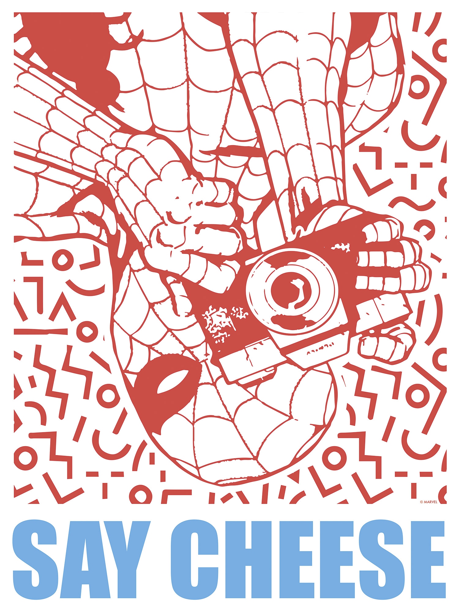 Komar Wandbild »Marvel Spider-Man Say Cheese Red« Disney Set, 1 Stk. tlg. 30 x 40 cm (Breite x Höhe) - Kinderzimmer, Dekoration