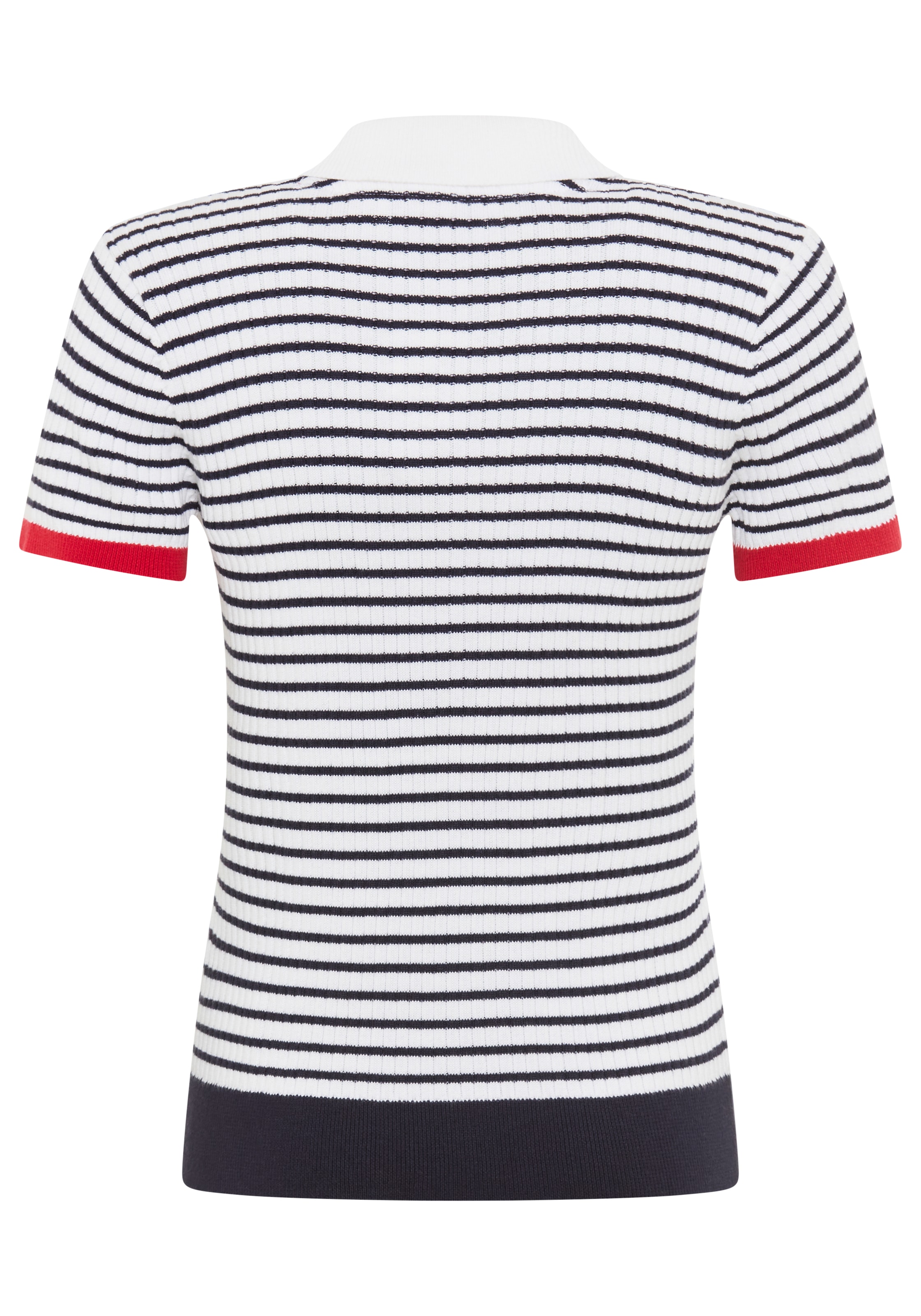 KangaROOS Pull à col polo aus Baumwoll-Mix, Polokragen, schmale Basic-Passform