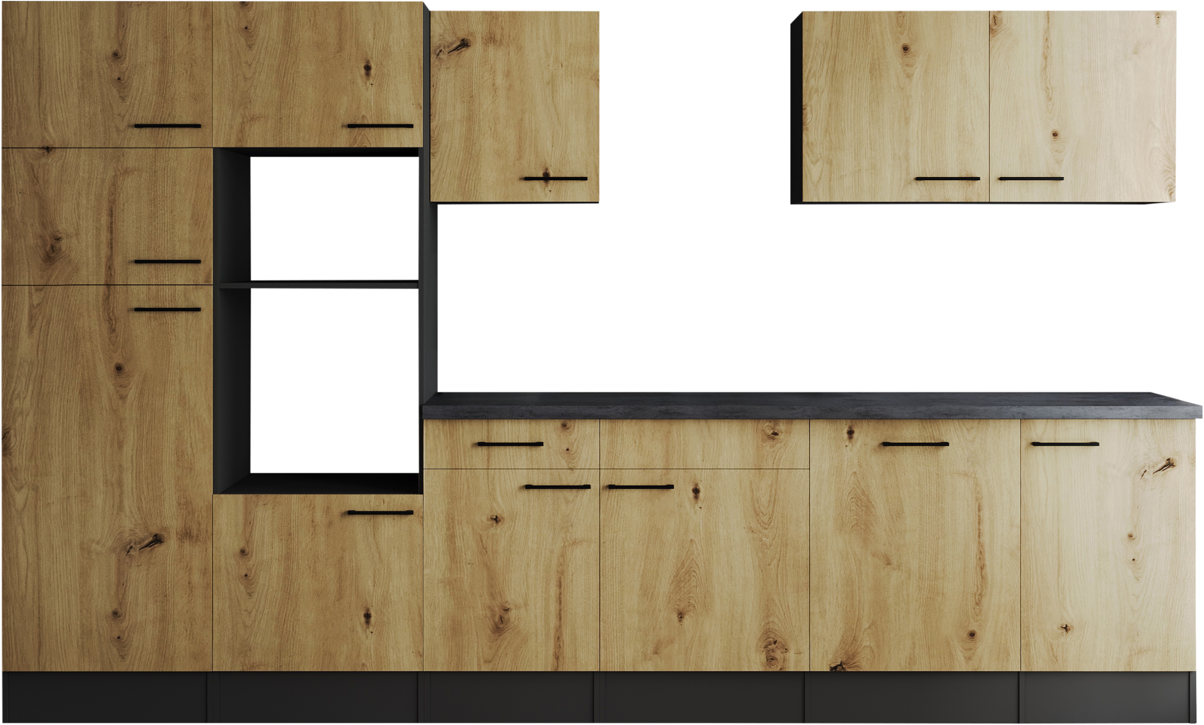 RESPEKTA Küchenzeile »Oliver« Breite 340 cm, 90 cm Arbeitshöhe, in exklusiver Konfiguration für OTTO