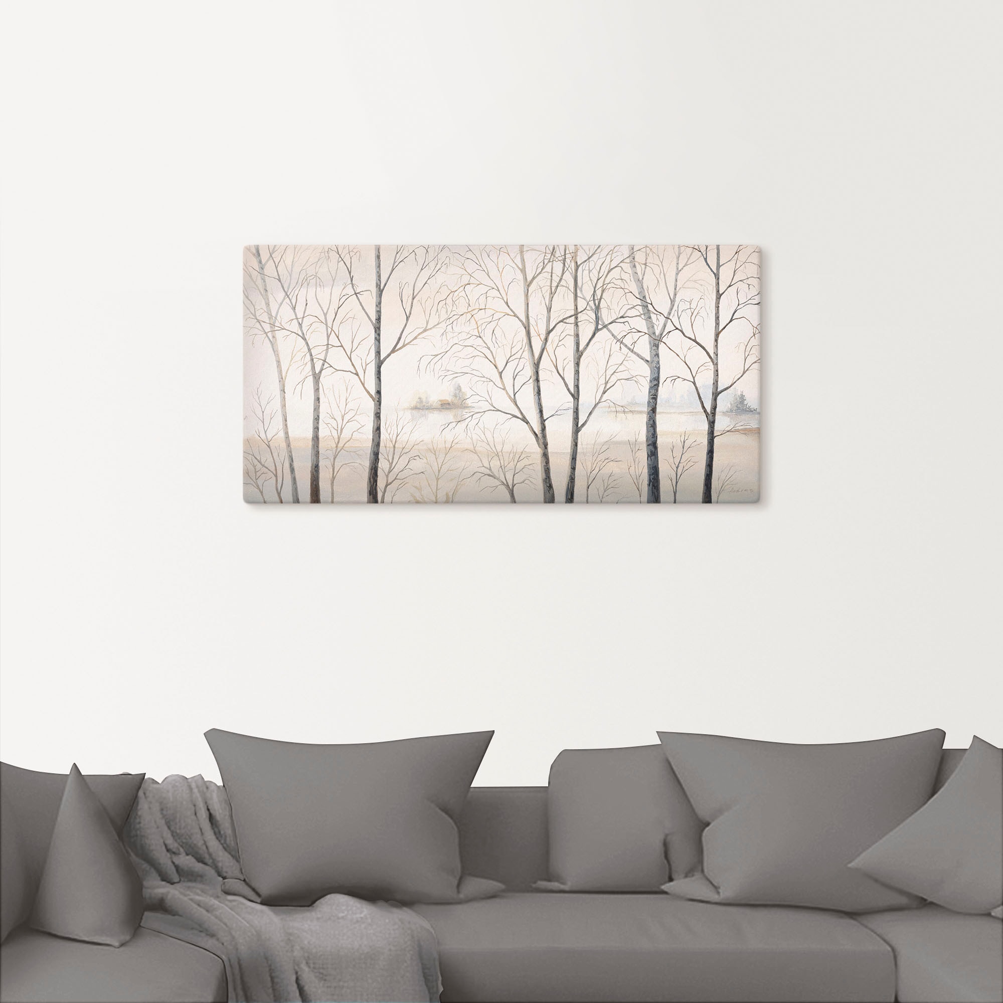 Artland Wandbild »Seeufer am Wald I« Gewässer 1 Stk. tlg. als Alubild, Leinwandbild in verschied. Grössen