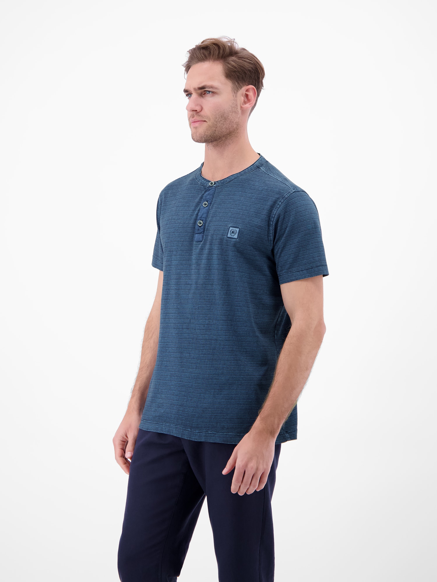 LERROS T-Shirt »T-Shirt in Fineliner-Optik, Rundhalsausschnitt«