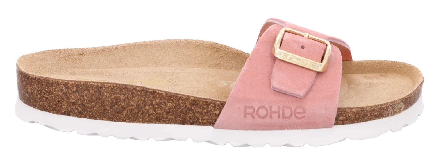 Rohde Pantolette  , Keilabsatz, Sommerschuh, Schlappen mit vorgeformtem Softfussbett