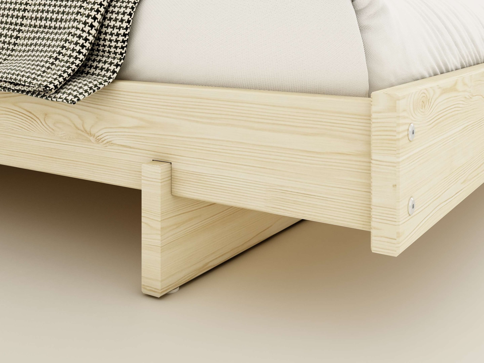 GOODproduct Lit futon »Senja, Bett, Massivholzbett, minimalistisches Design« B/T/H: 148/205,1/22,6 cm,  inklusive Lattenrost, Liegefläche 140x200 cm, aus massiver Kiefer