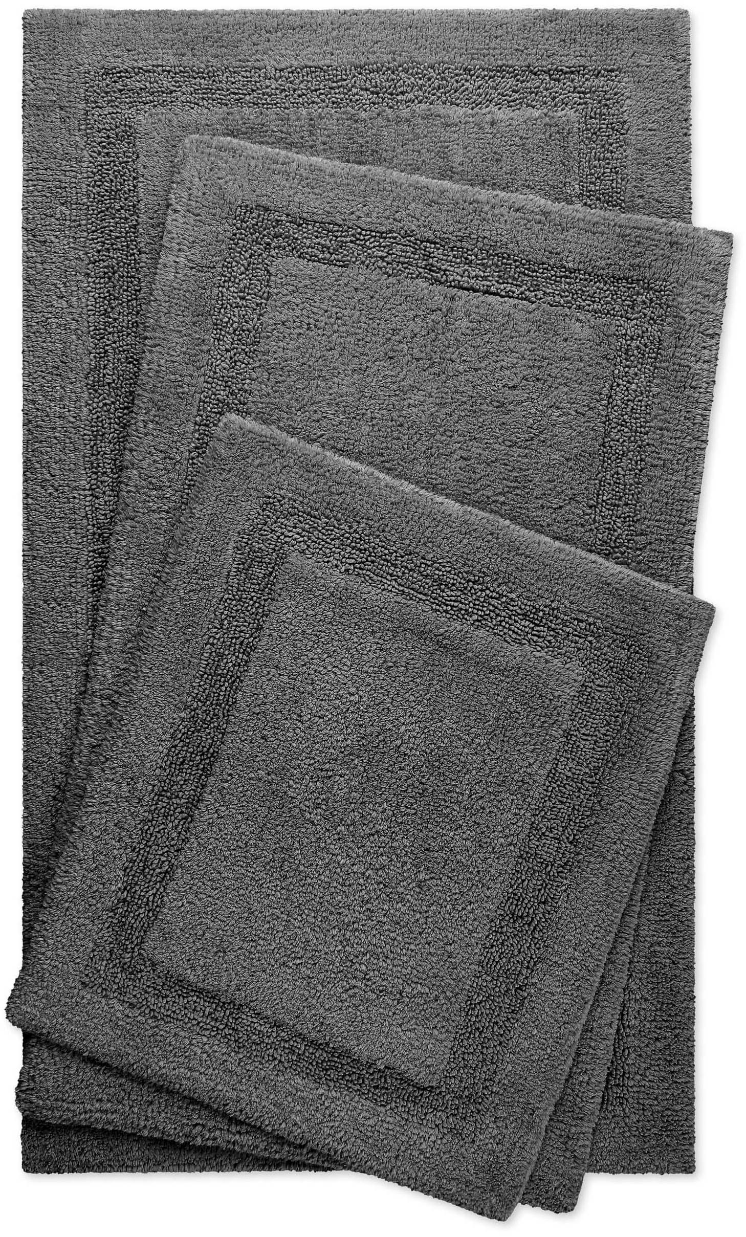 Wecon home Basics Tapis de bain »Knut« Höhe 20 mm lavable, antidérapant, résistant, facile d'entretien, bordure, doux